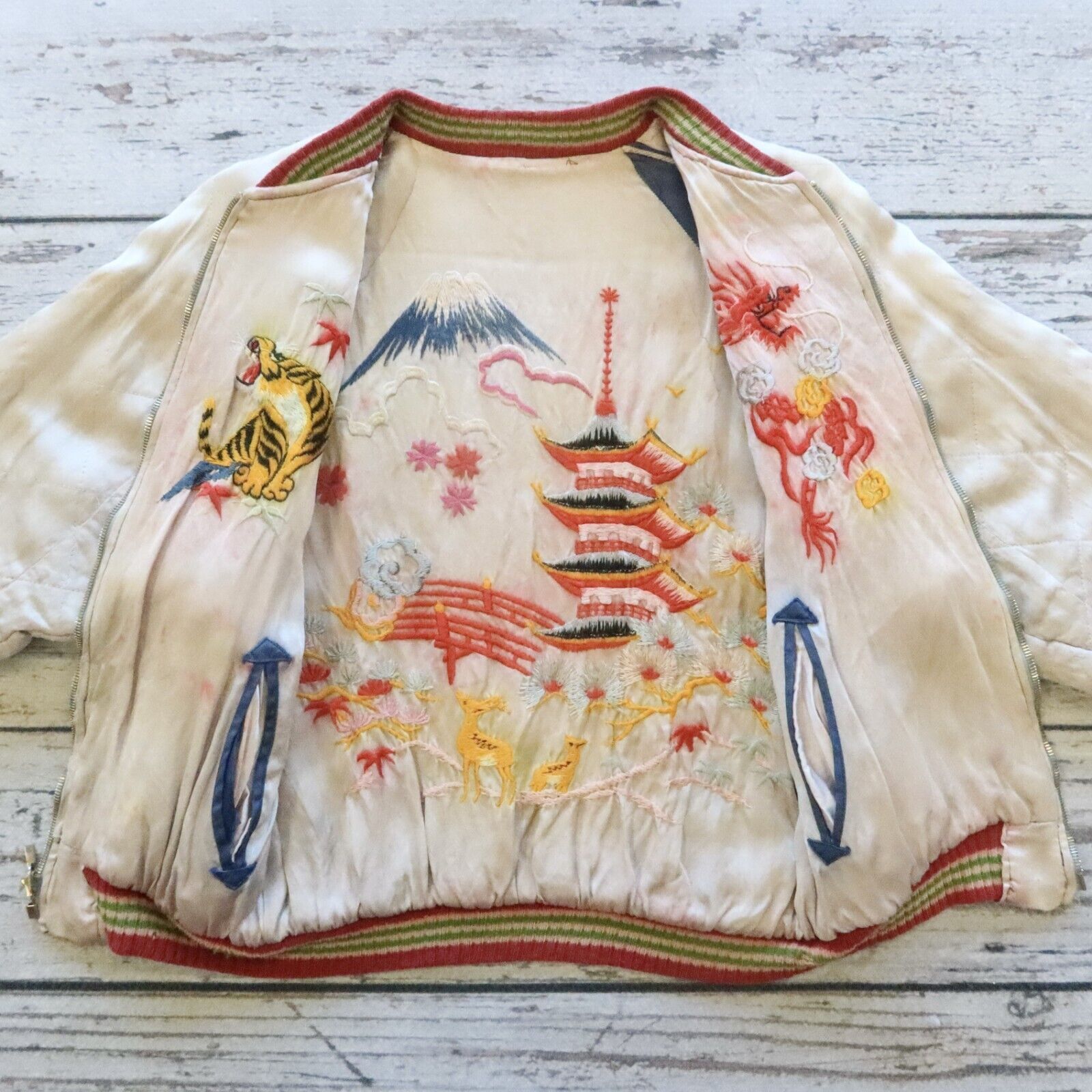 Vintage Japan Sukajan Souvenir Reversible Jacket