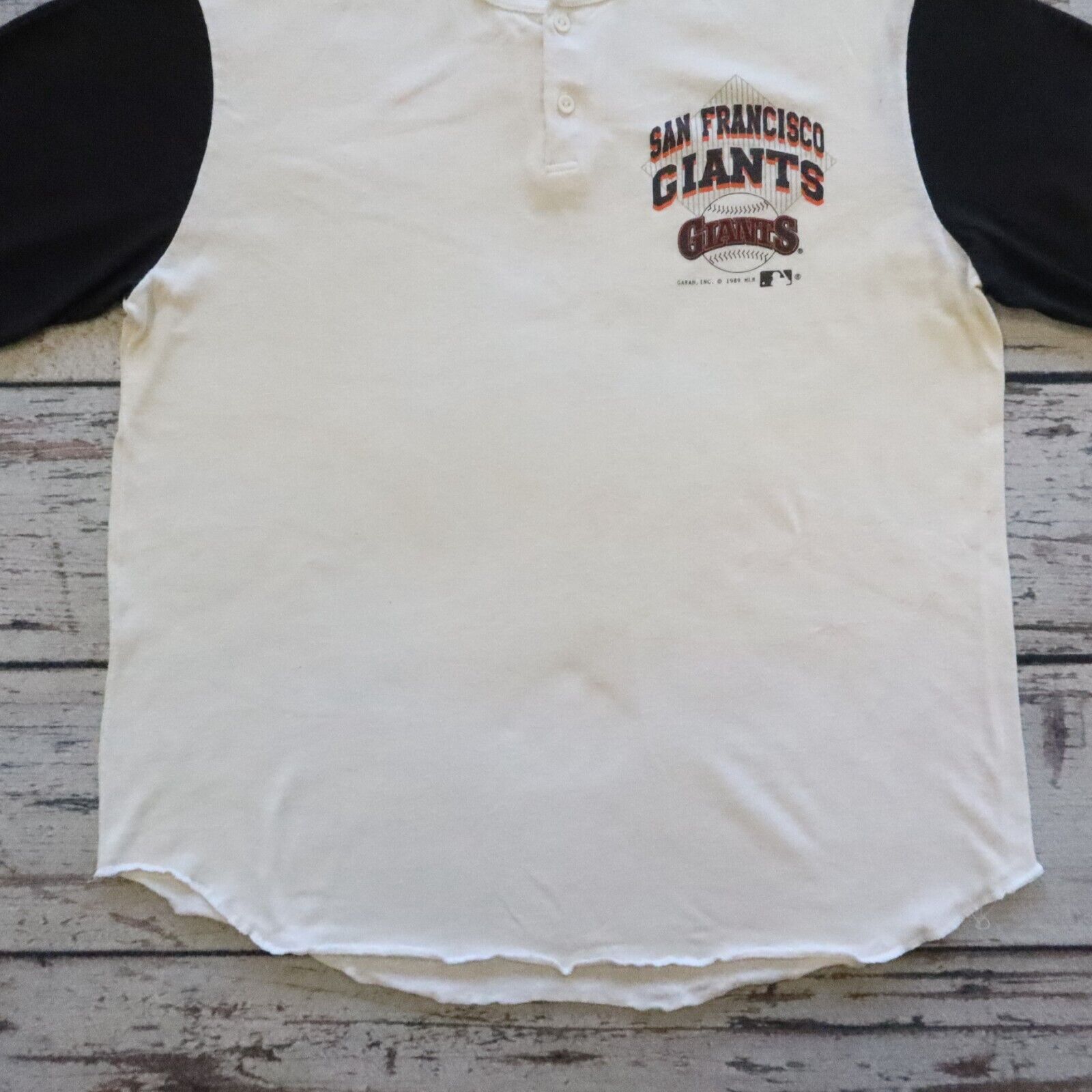 Vintage 90s San Francisco Giants Raglan Shirt Made in USA