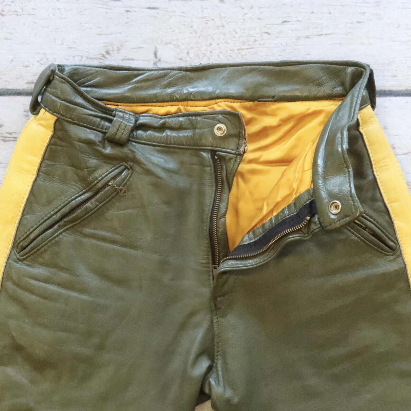 Vintage Bates California Leather Motorcycle Jacket & Pants Suit Set RARE