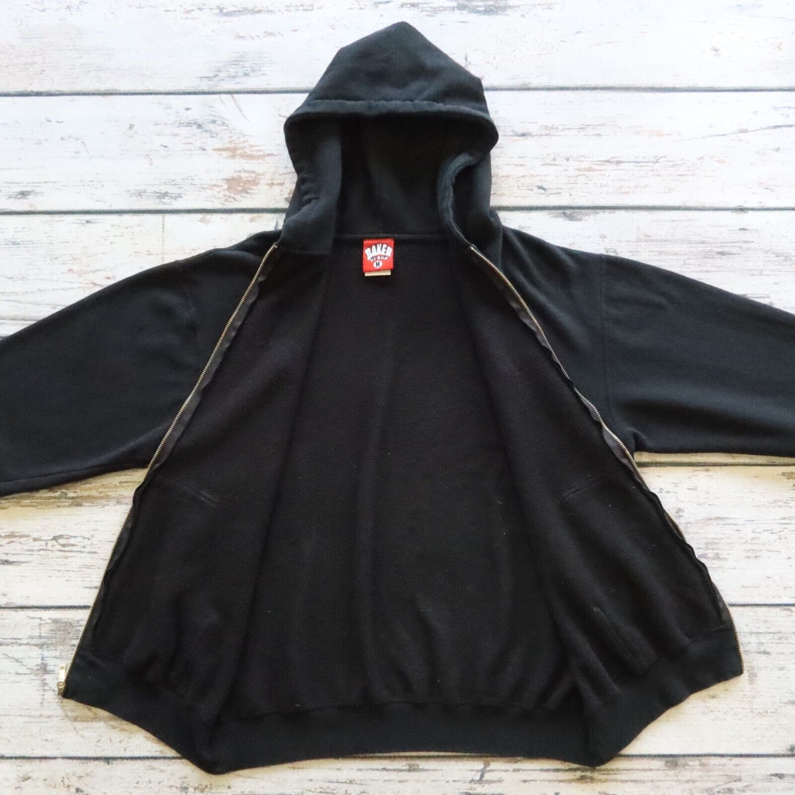 Vintage 2005 Baker 3 Zip Up Hoodie Sweatshirt Size M