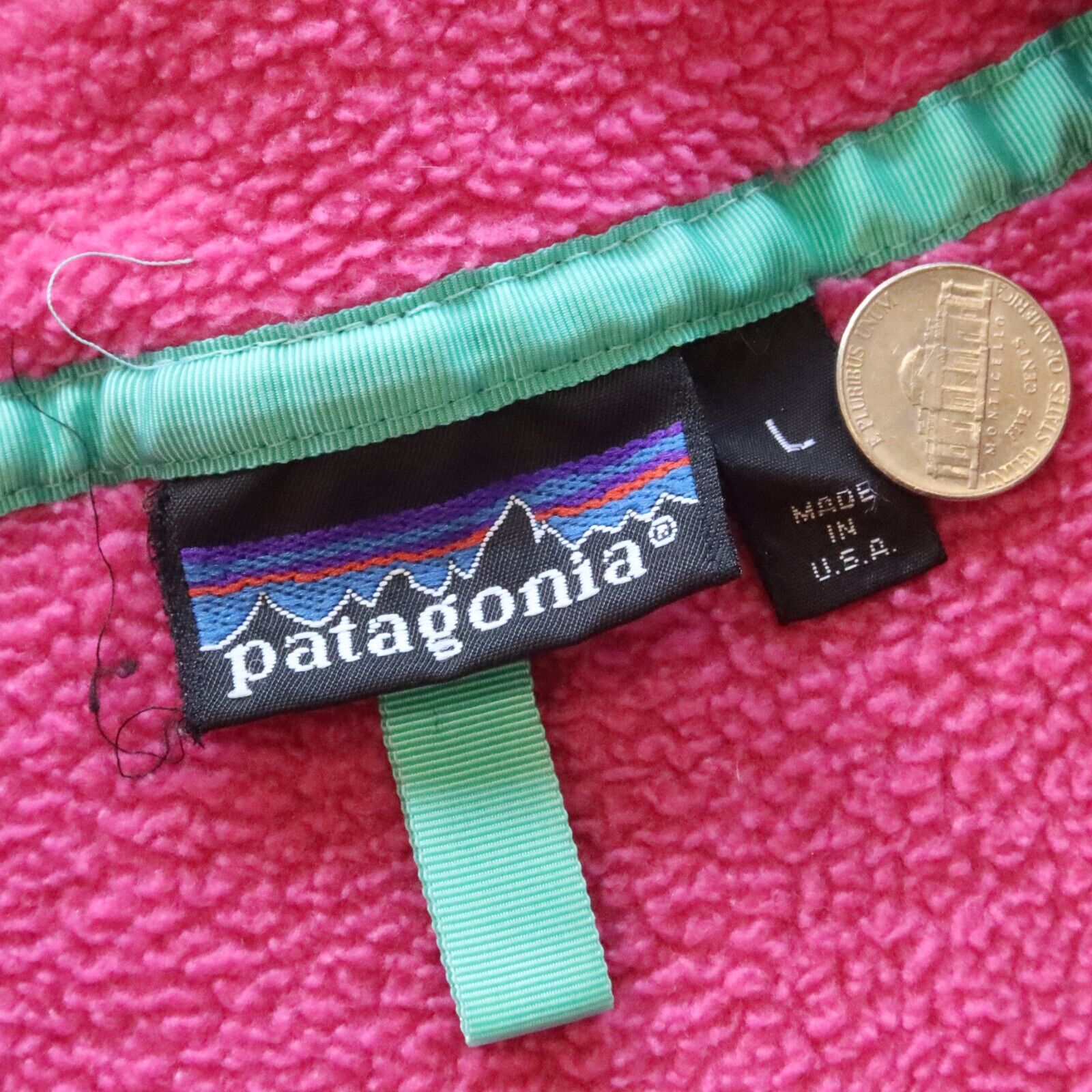 Vintage 90s Patagonia Snap-T Fleece Pullover Made in USA Womens Size L