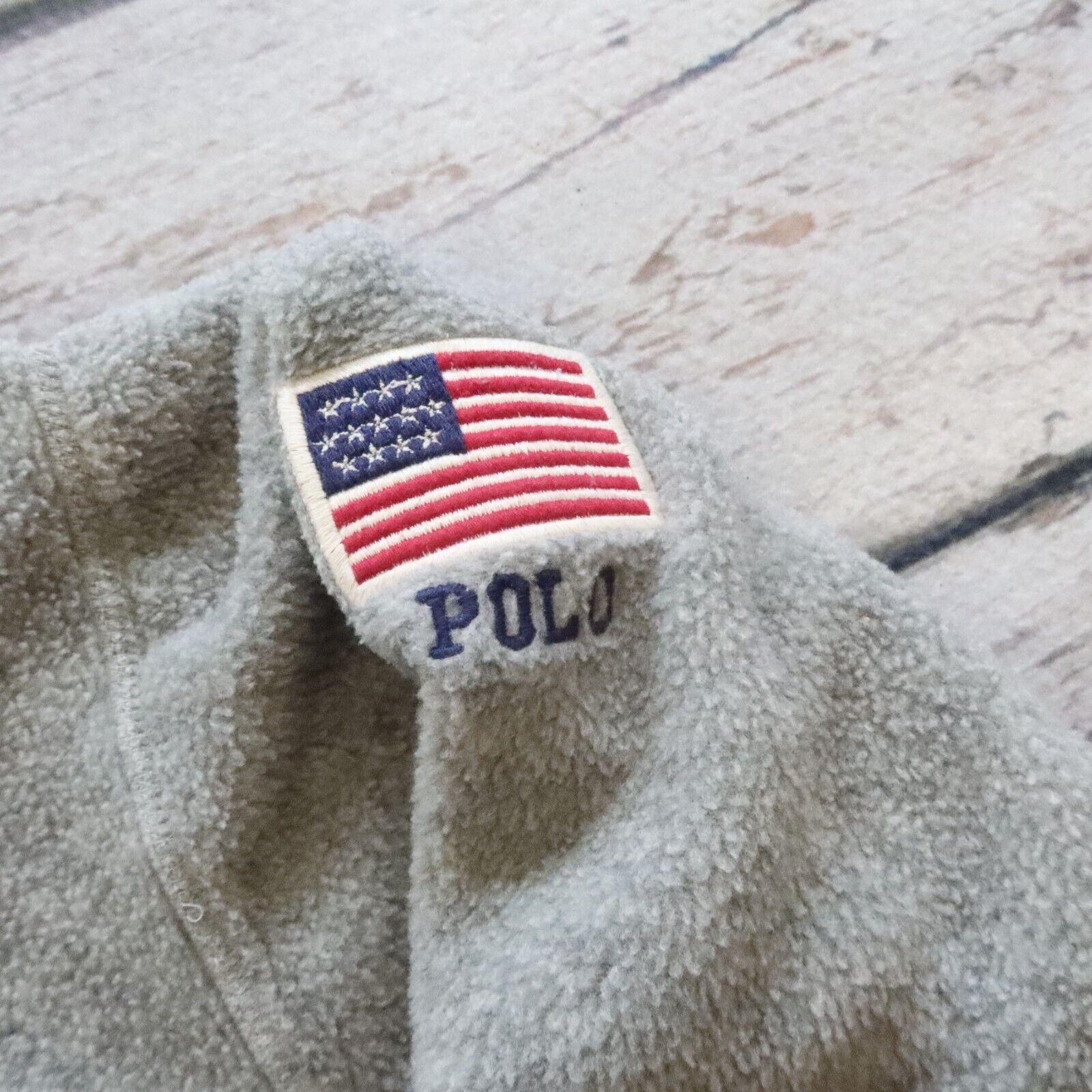 Vintage 90s Polo Ralph Lauren USA Fleece Sweater