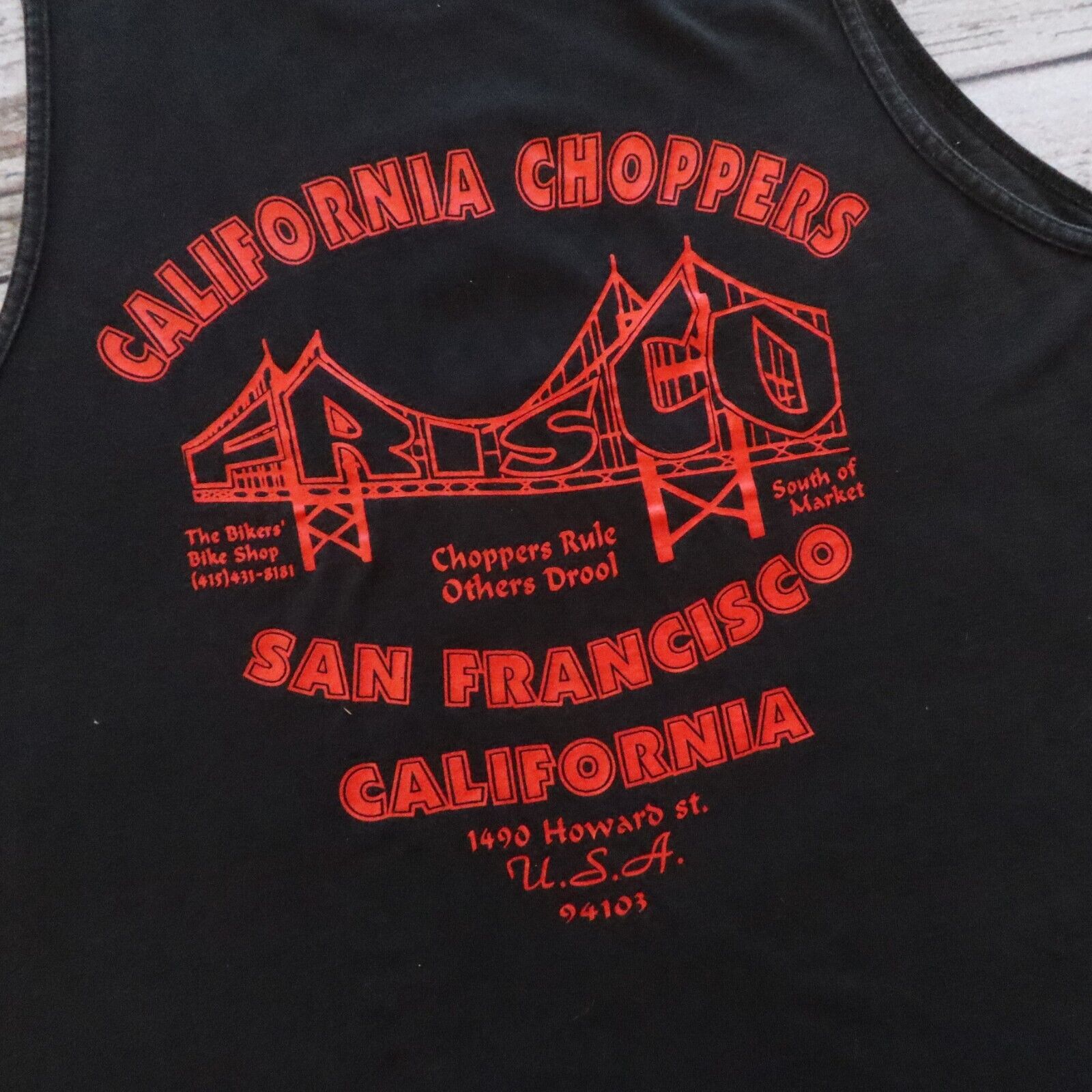 Vintage Frisco 415 California Choppers San Francisco Tank Top