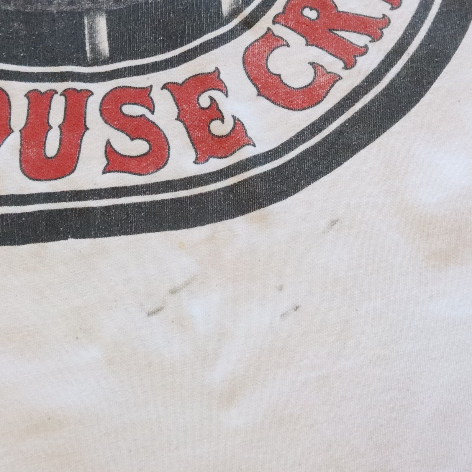 Vintage Big House Crew Support Hells Angels San Jose Red & White Tshirt 81 HA