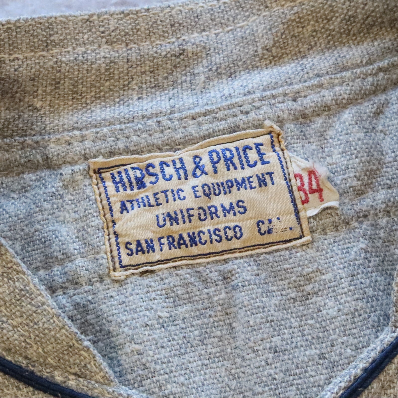 Vintage McLaren BC Wool Baseball Jersey by Hirsch and Price Size 34
