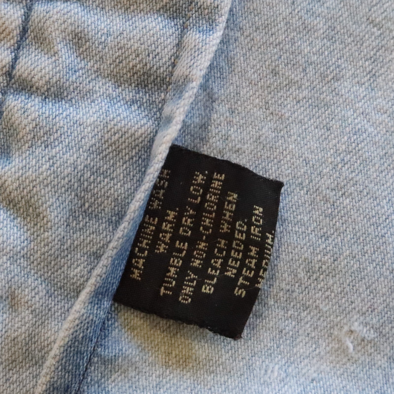 RRL Double RL Ralph Lauren Sawtooth Western Denim Shirt Size XL