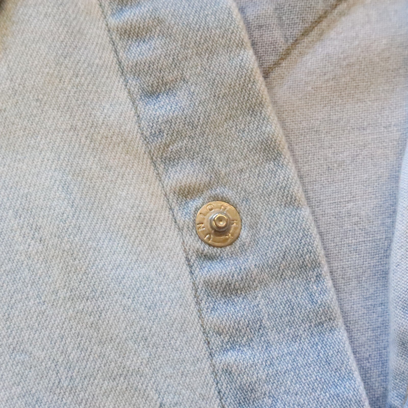 RRL Double RL Ralph Lauren Sawtooth Western Denim Shirt Size XL