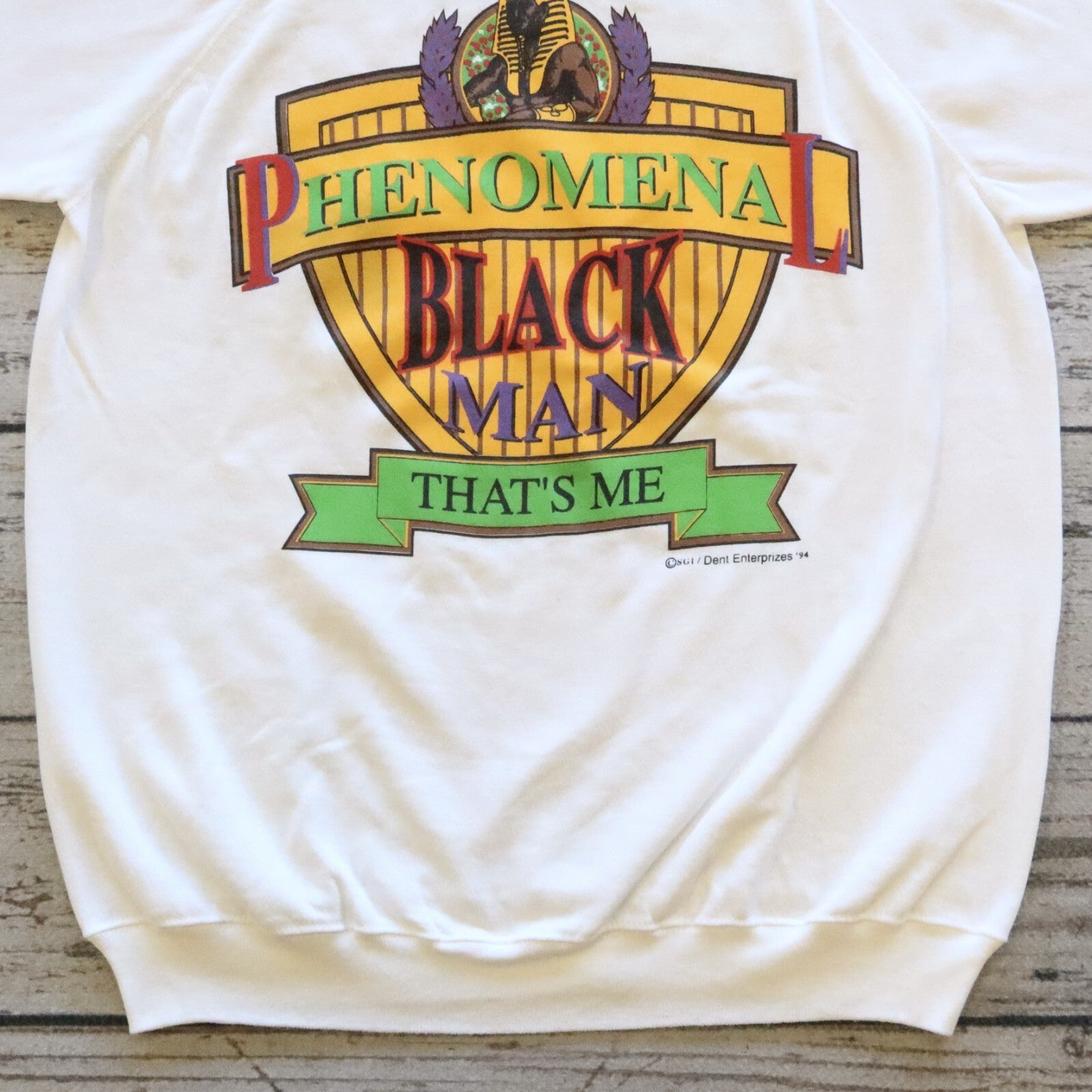Vintage 90s Phenomenal Black Man Crewneck Sweatshirt Size XXL Made in USA