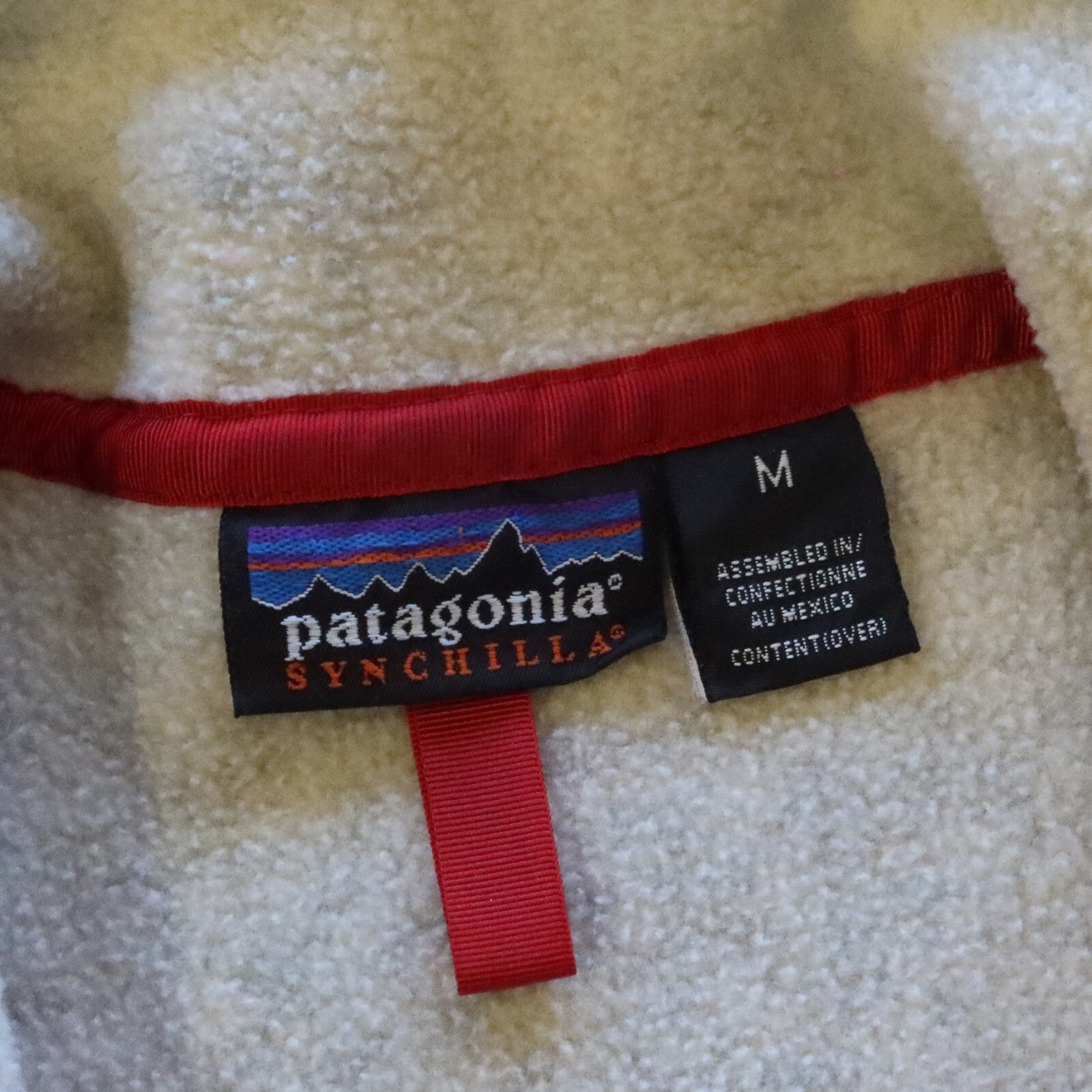 Vintage Patagonia Synchilla Fleece Pullover Size M 25450 Oatmeal