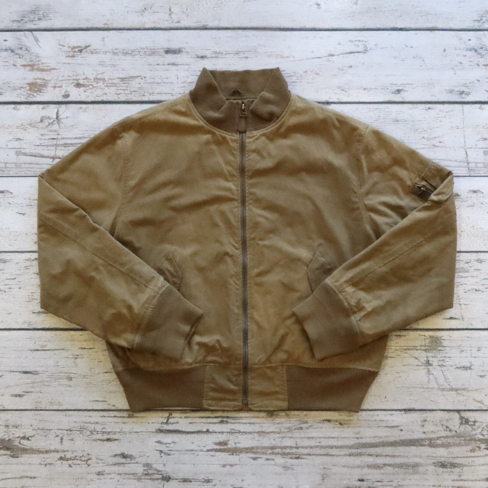 Vintage 90s Polo Ralph Lauren Waxed Tanker Jacket Size XL Made in USA Military