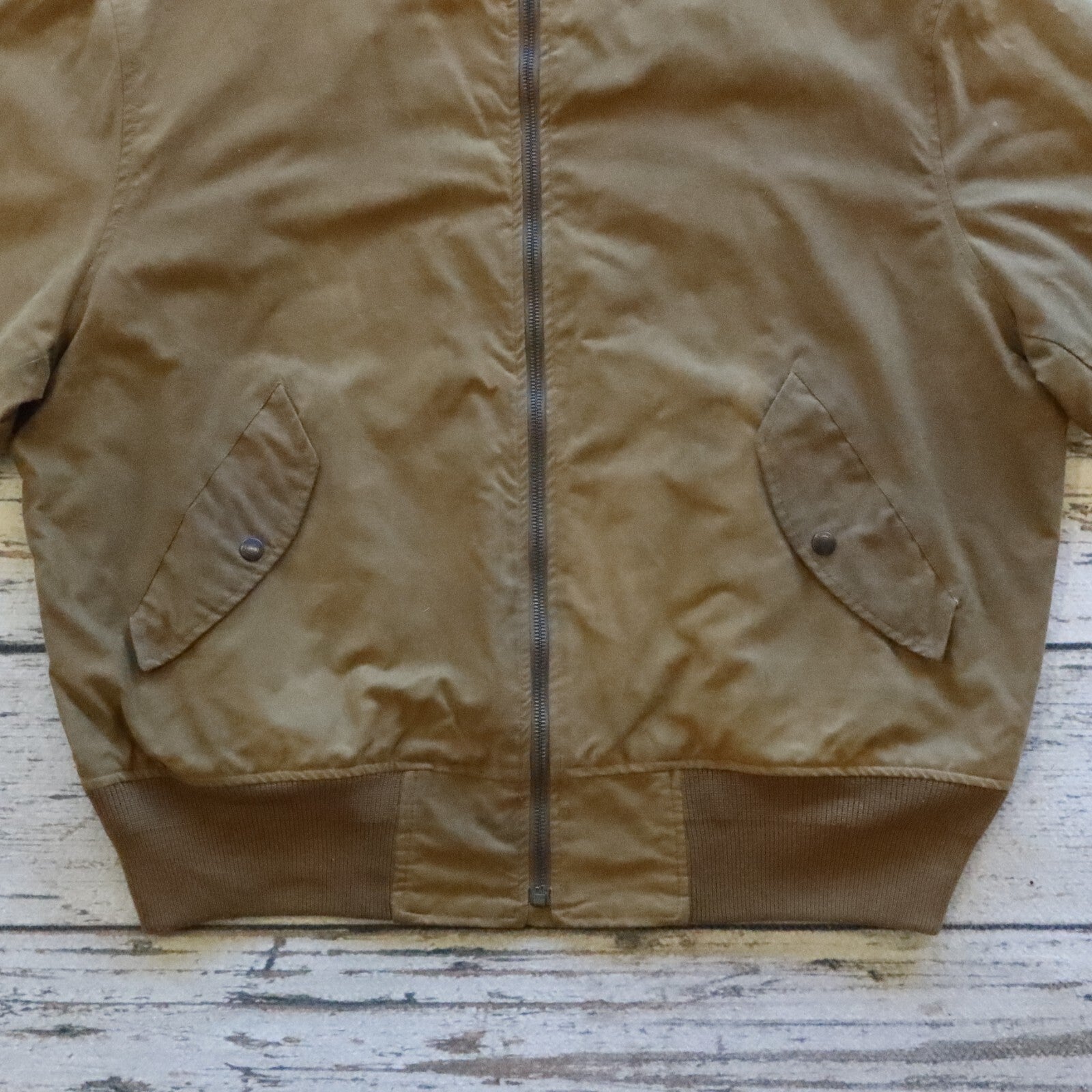 Vintage 90s Polo Ralph Lauren Waxed Tanker Jacket Size XL Made in USA Military