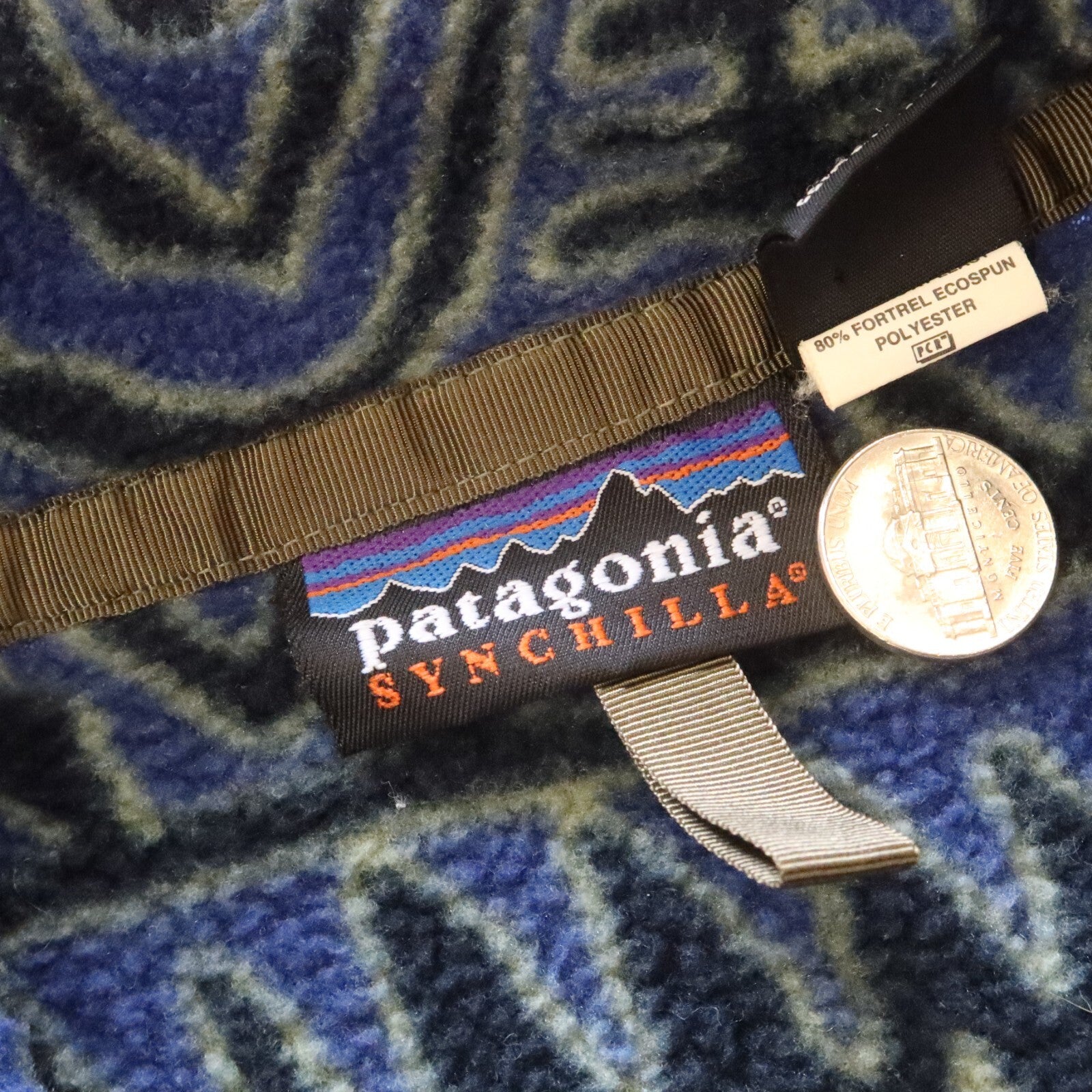 Vintage Patagonia Aztec Synchilla Snap-T Pullover Fleece Made in USA XL 25462