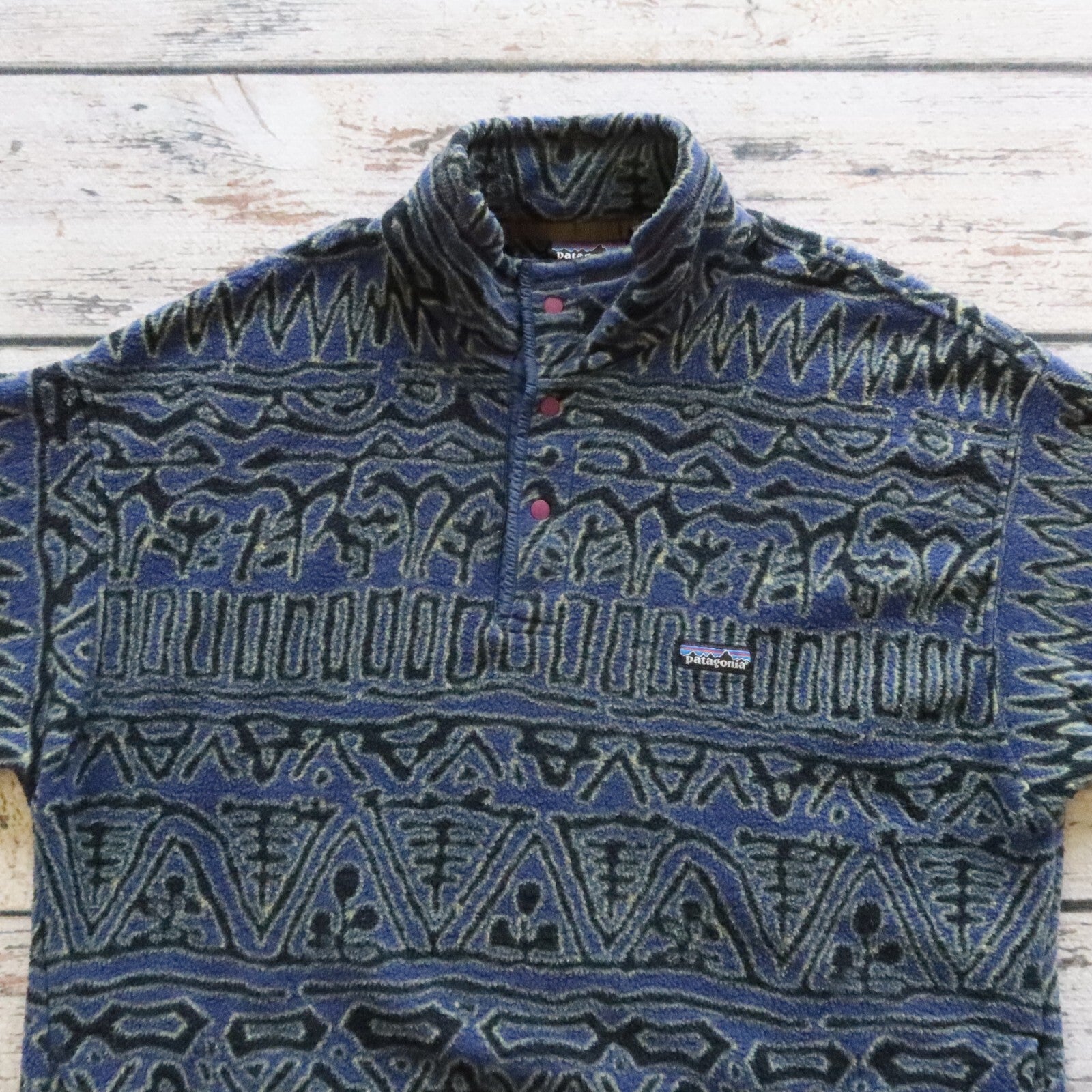 Vintage Patagonia Aztec Synchilla Snap-T Pullover Fleece Made in USA XL 25462