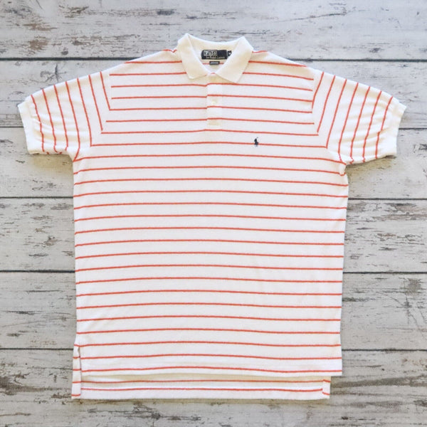Vintage 90s Polo Ralph Lauren French Terry Polo Shirt Size M