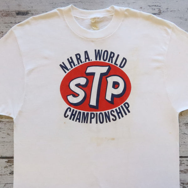 Vintage STP NHRA National Hot Rod Association Championship Tshirt Size XL