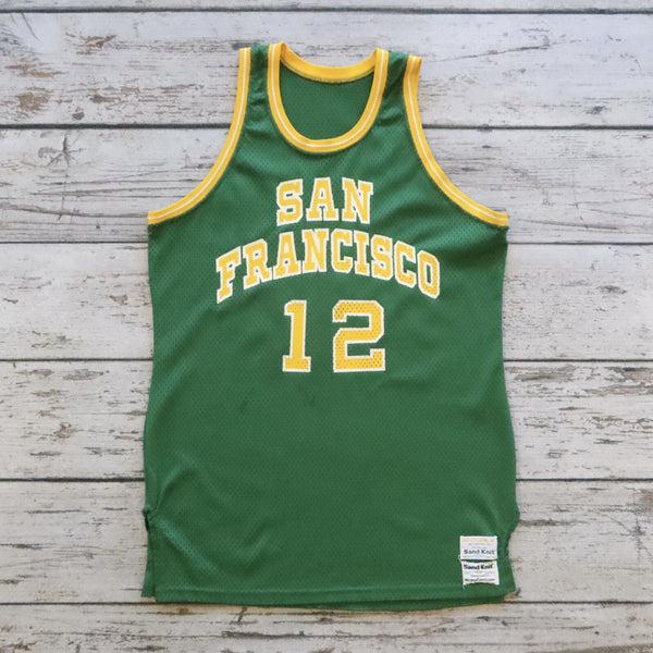 Vintage University of San Francisco Basketball Jersey by Sand Knit Size 44