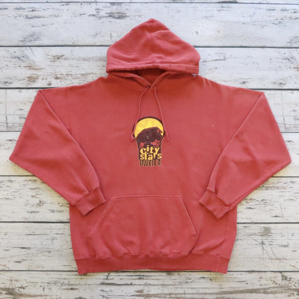 Vintage 90s City Stars Dwella Skateboard Pullover Hoodie Sweatshirt