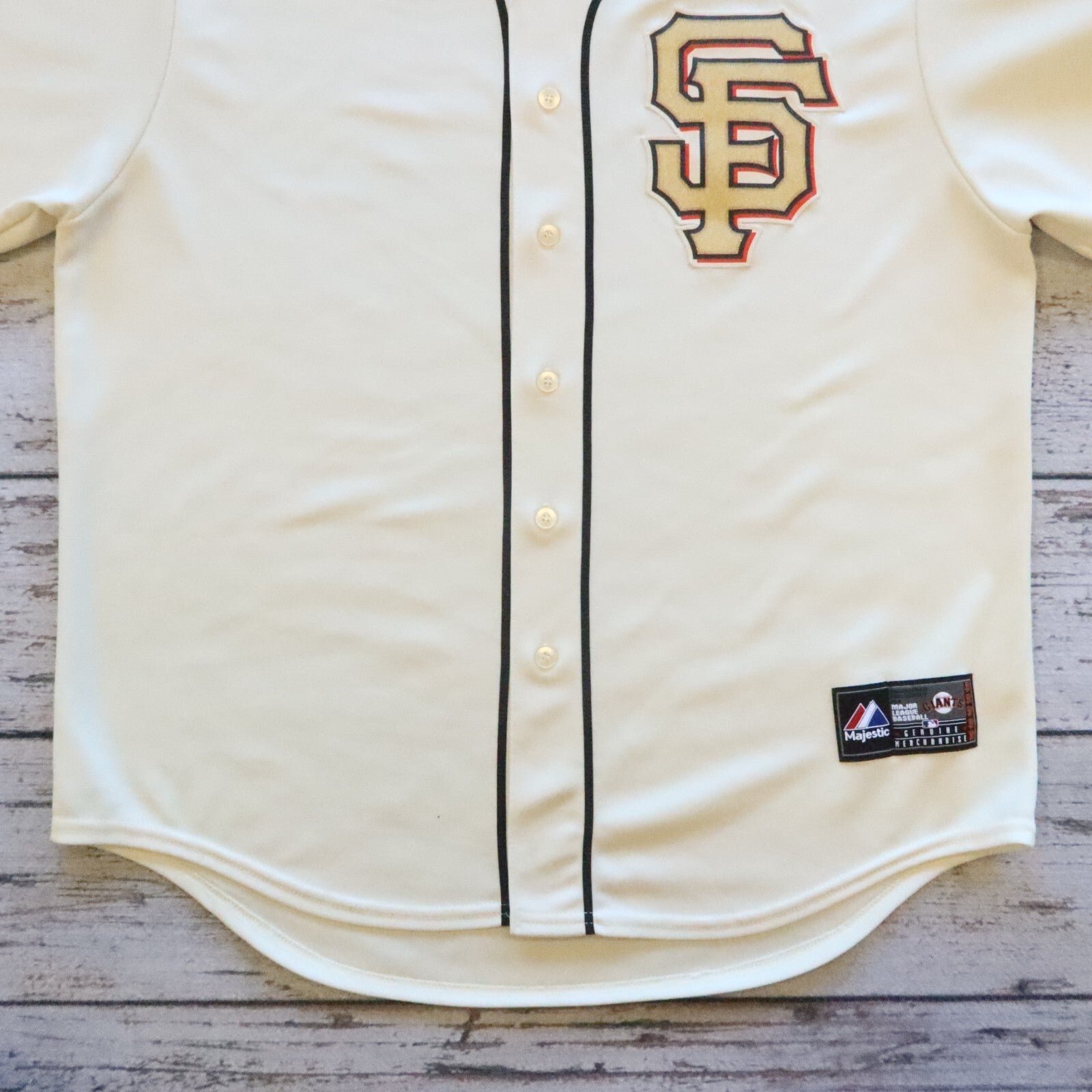 San Francisco Giants 2012 World Series Championship Gold Jersey Majestic Size XL