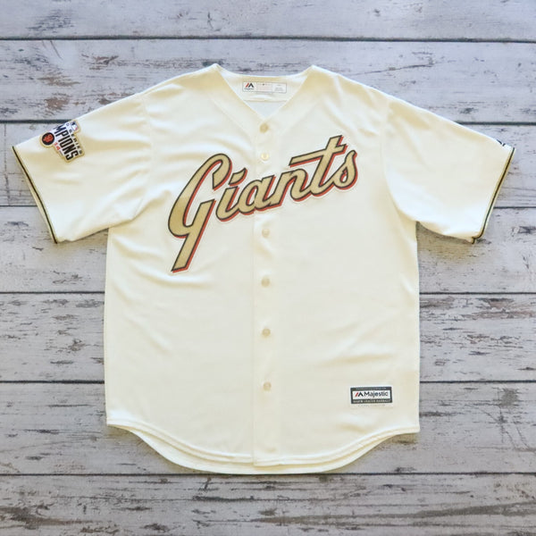 San Francisco Giants 2014 World Series Champions Station Jersey Majestic Size L