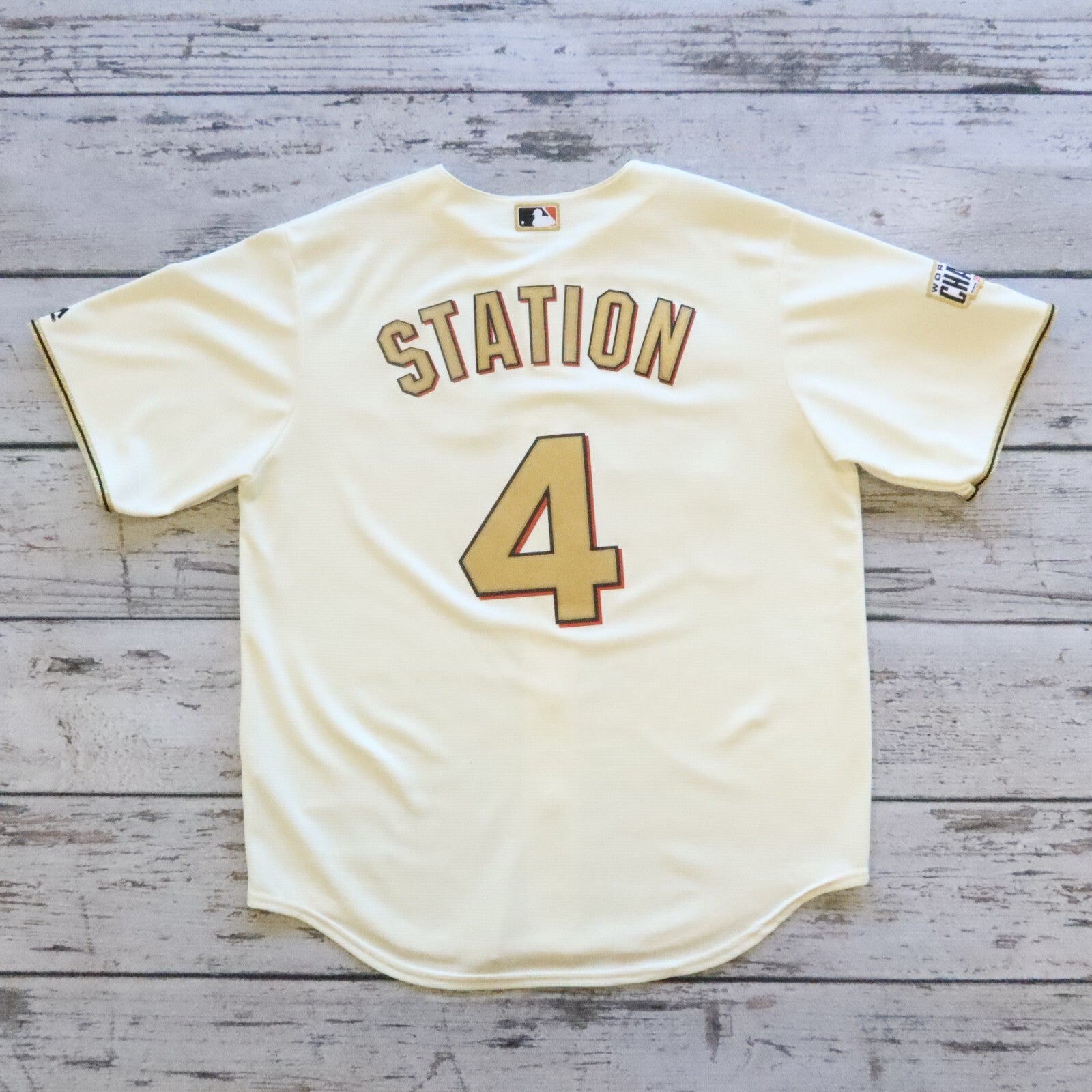 San Francisco Giants 2014 World Series Champions Station Jersey Majestic Size L