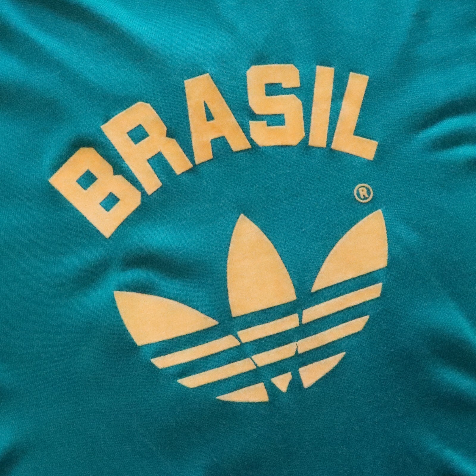 Vintage 70s 80s Rare Adidas Brasil Soccer Jersey Size 10