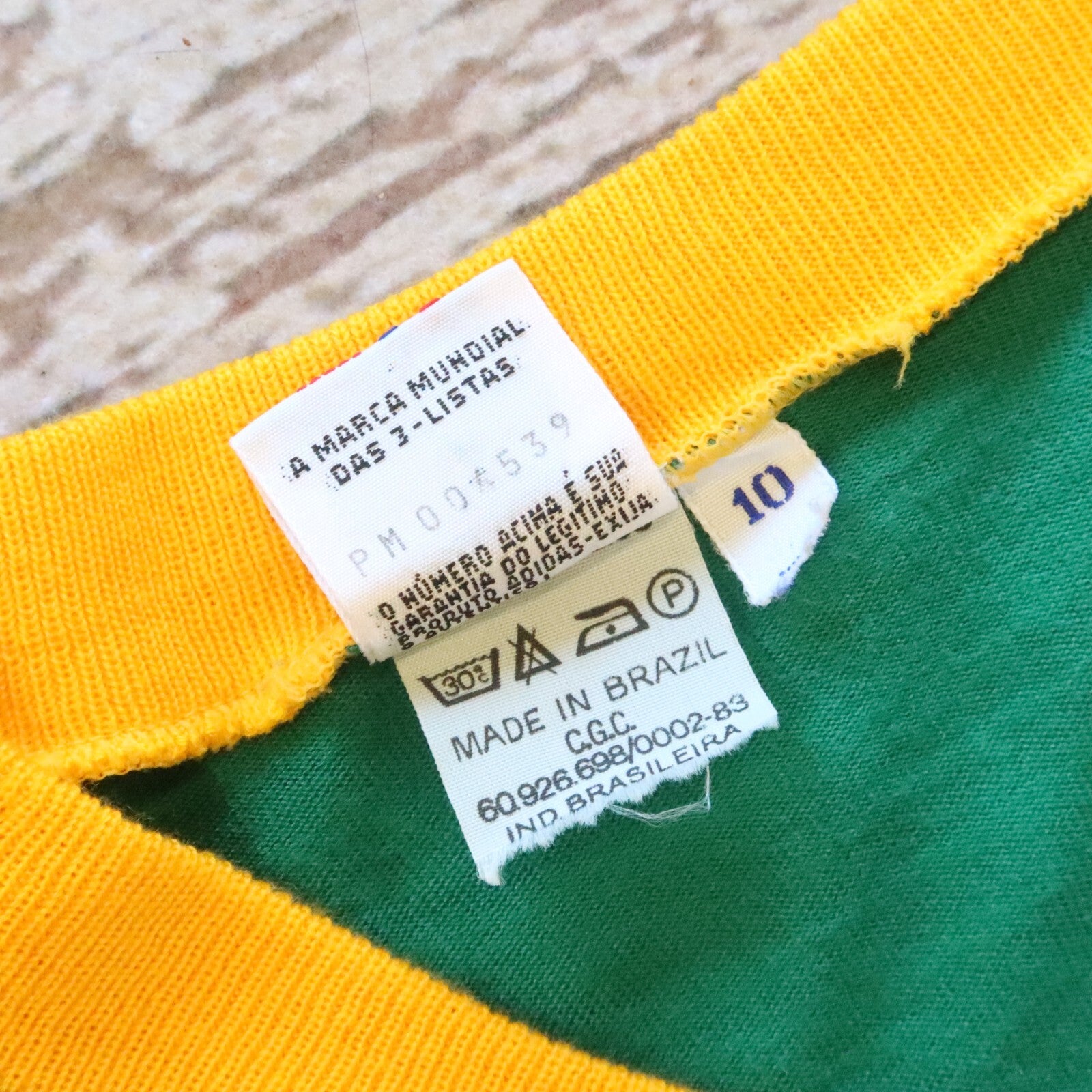 Vintage 70s 80s Rare Adidas Brasil Soccer Jersey Size 10