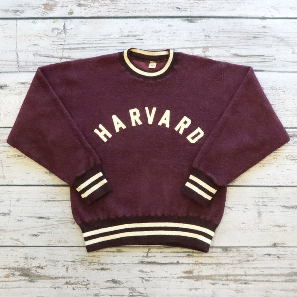 Vintage 40s 50s Harvard University Crewneck Sportswear Sweatshirt Size S