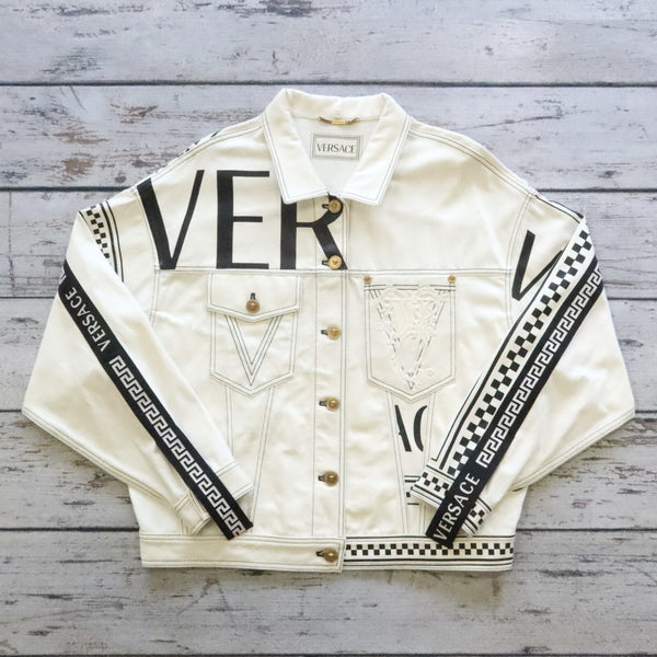 Versace Denim Trucker Jacket Size 46