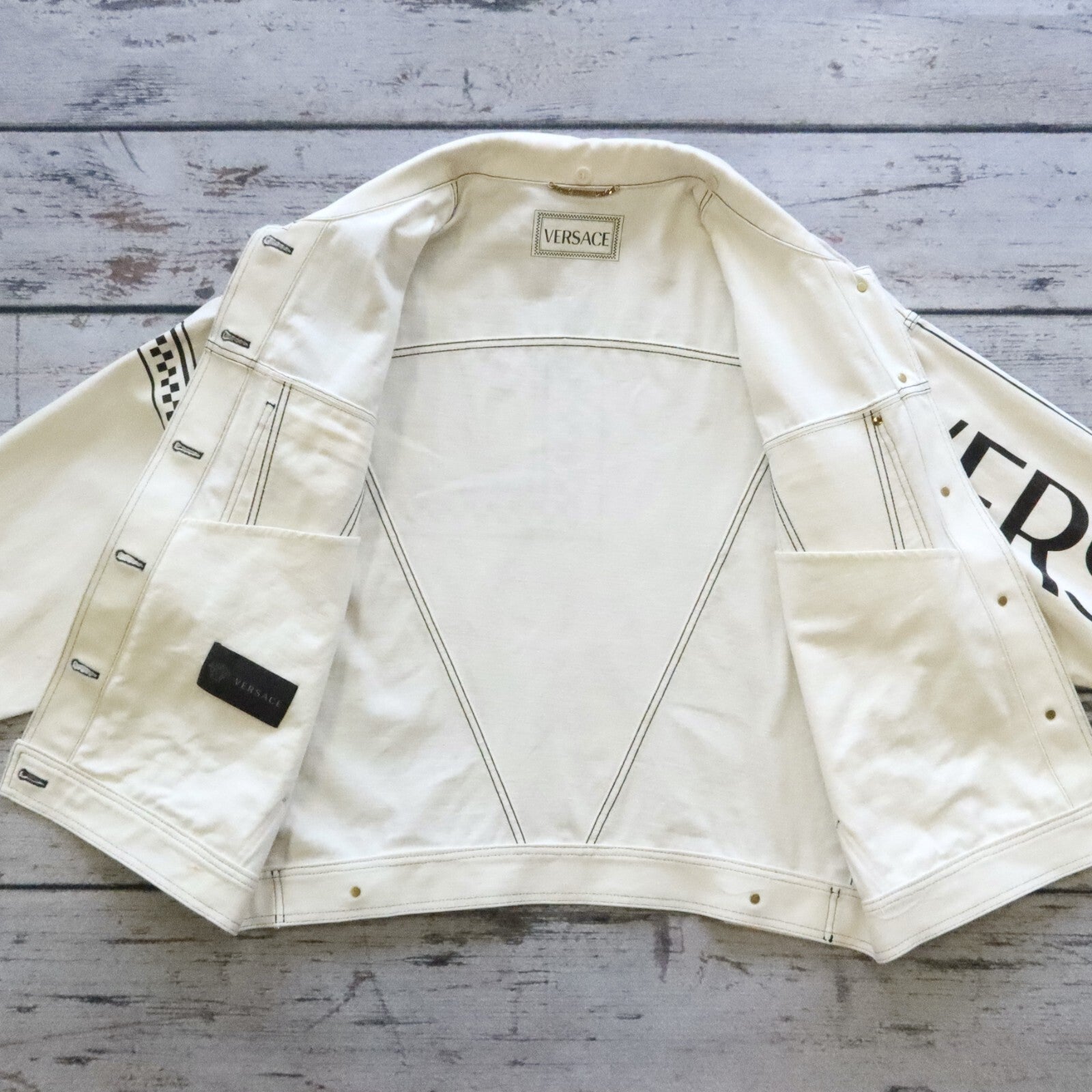 Versace Denim Trucker Jacket Size 46