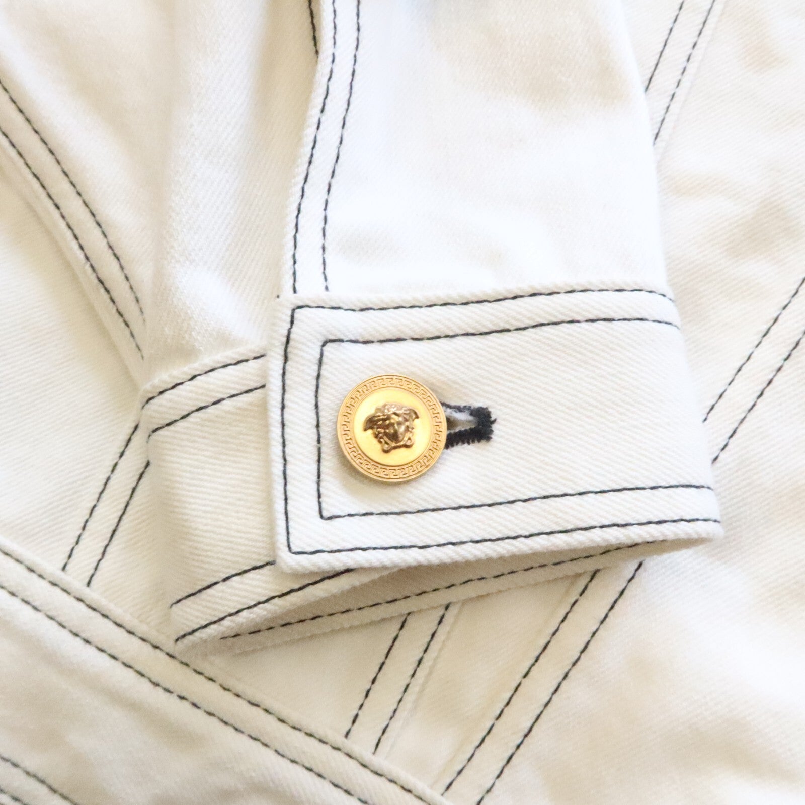 Versace Denim Trucker Jacket Size 46