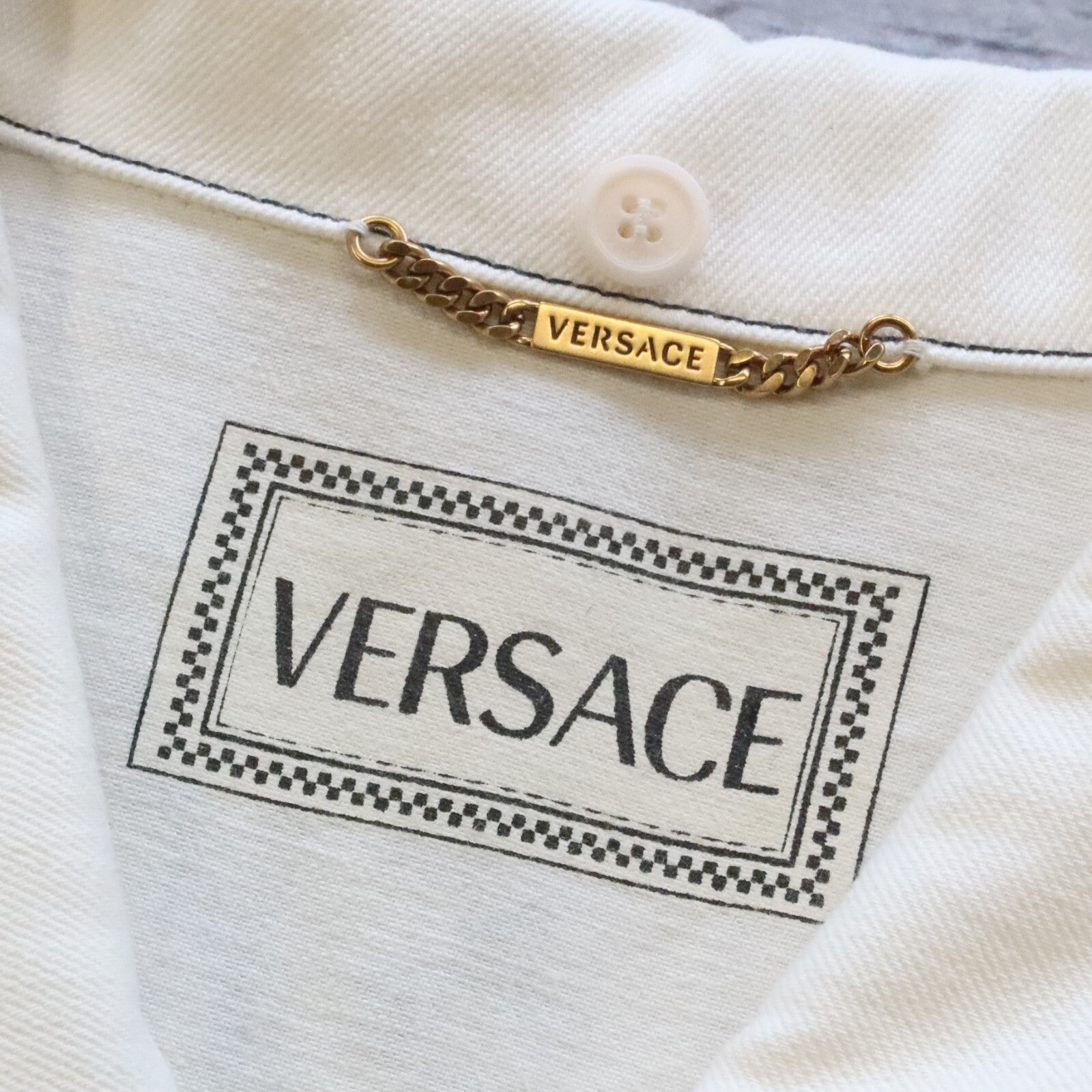 Versace Denim Trucker Jacket Size 46