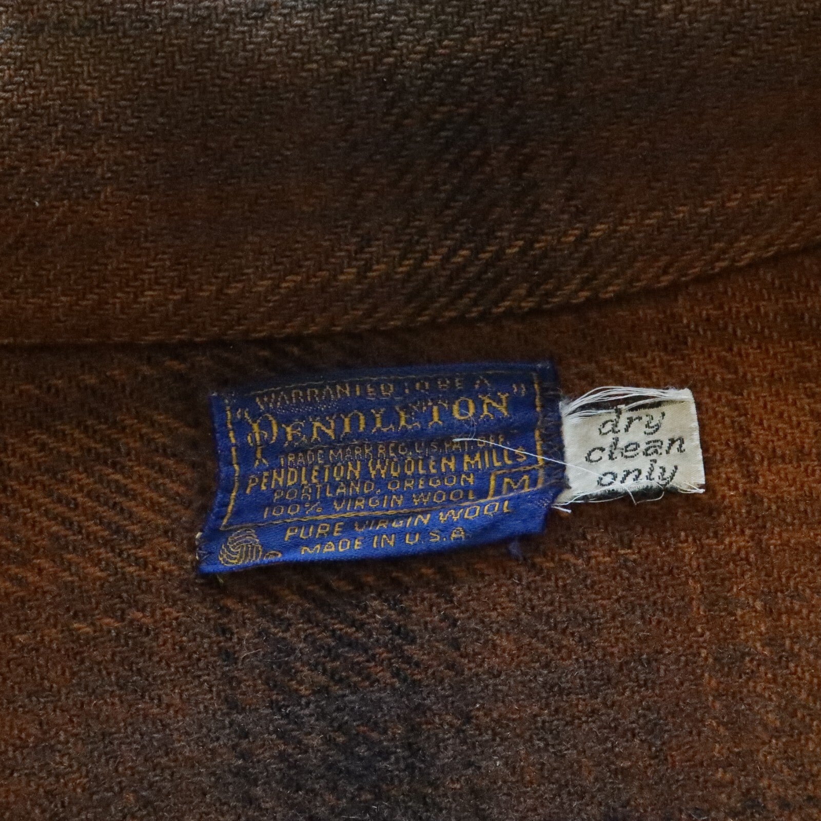 Vintage Pendleton Plaid Wool Flannel Jacket Made in USA