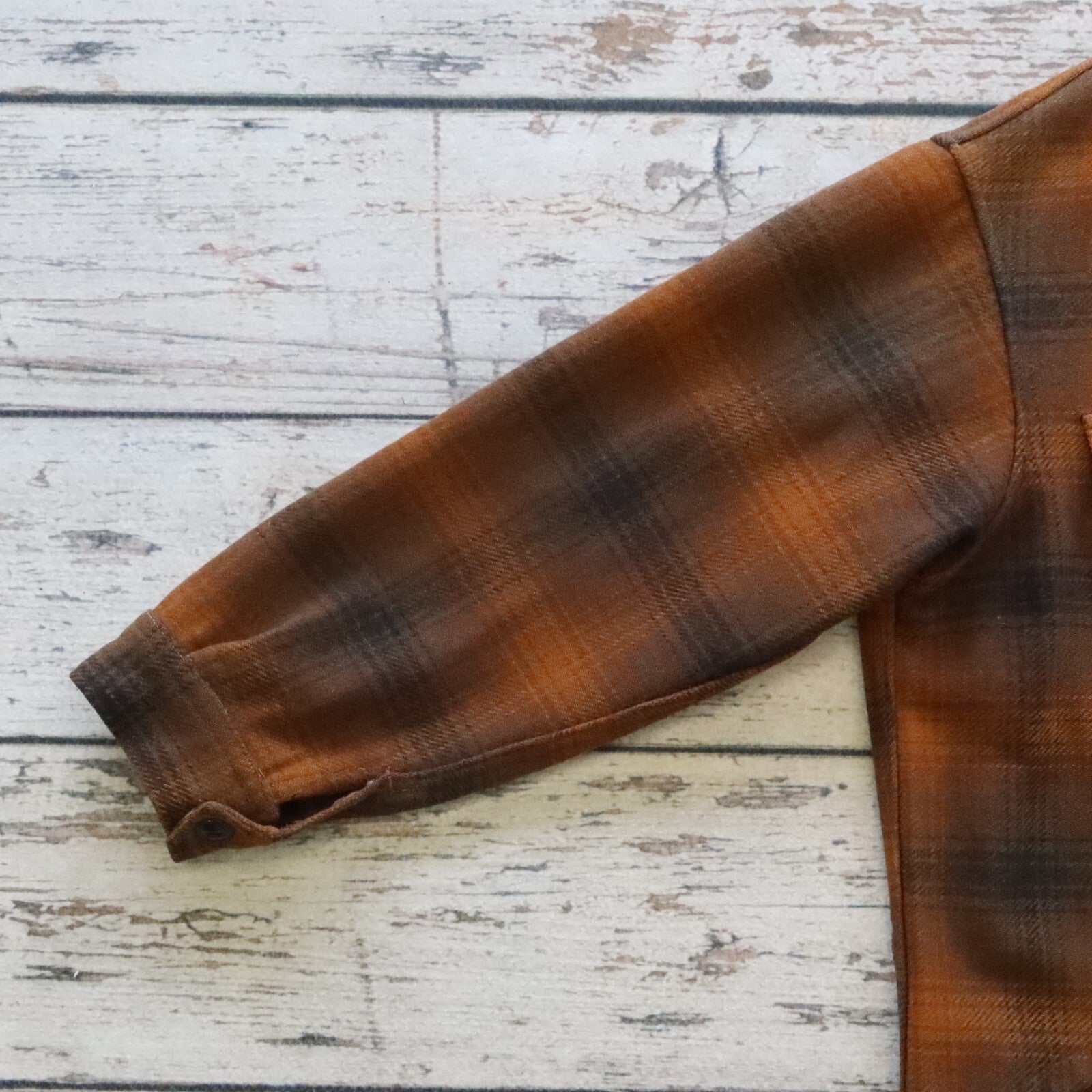 Vintage Pendleton Plaid Wool Flannel Jacket Made in USA