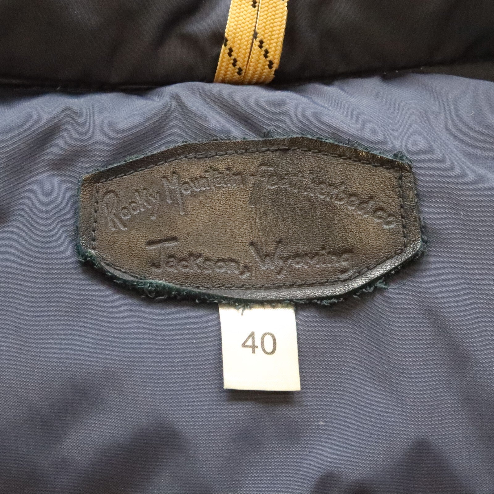 Vintage Rocky Mountain Featherbed x Harris Tweed Western Puffer Jacket Size 40