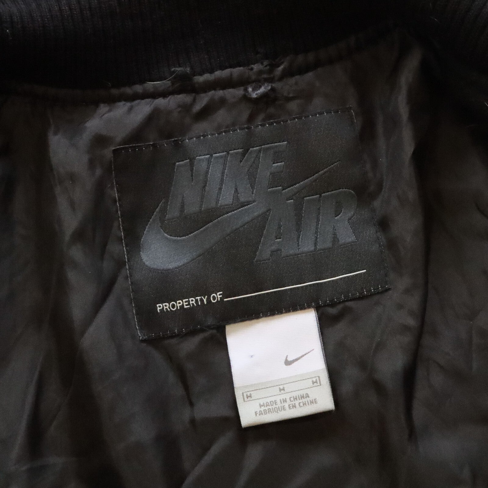Vintage Nike Dunk Destroyer Varsity Jacket Black
