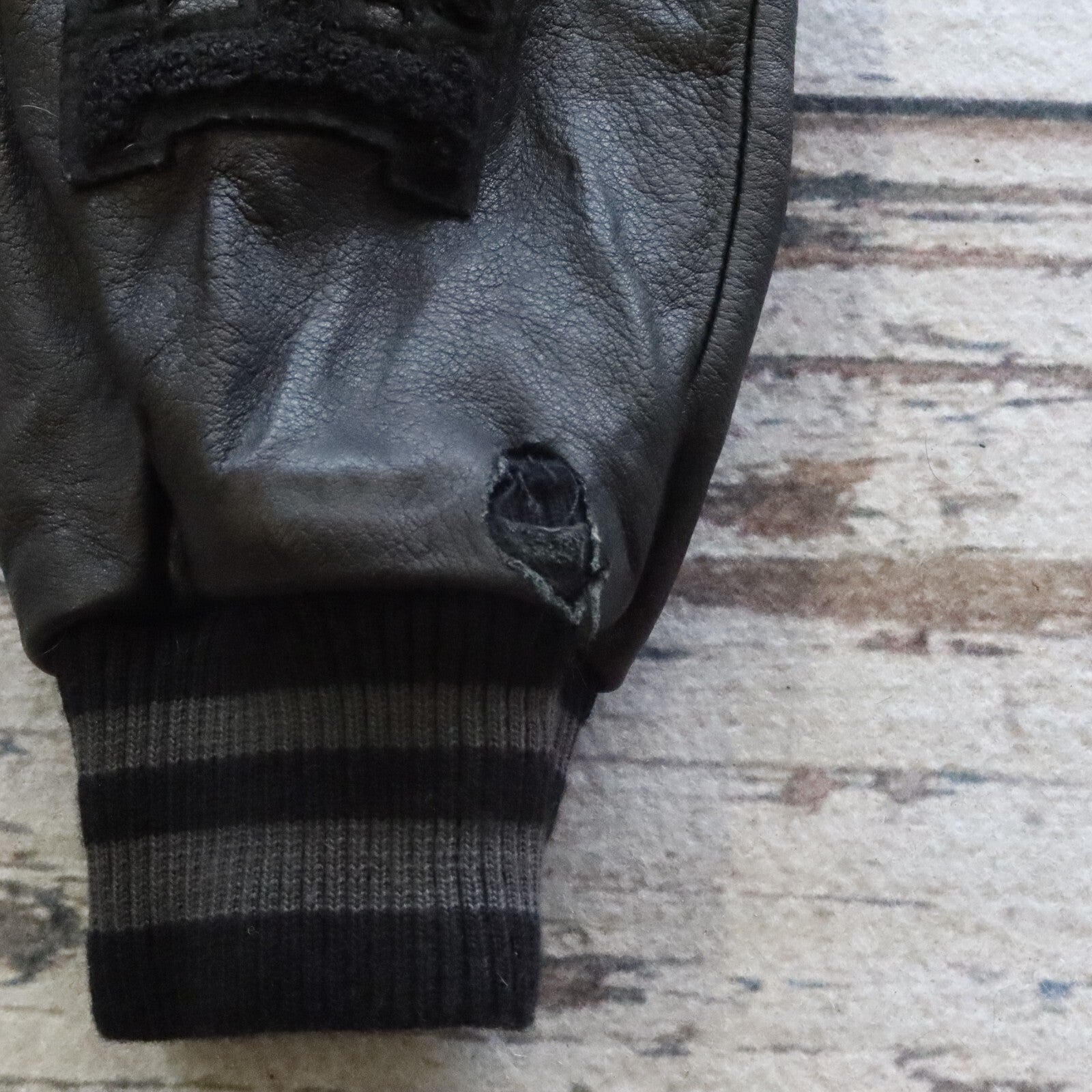 Vintage Nike Dunk Destroyer Varsity Jacket Black