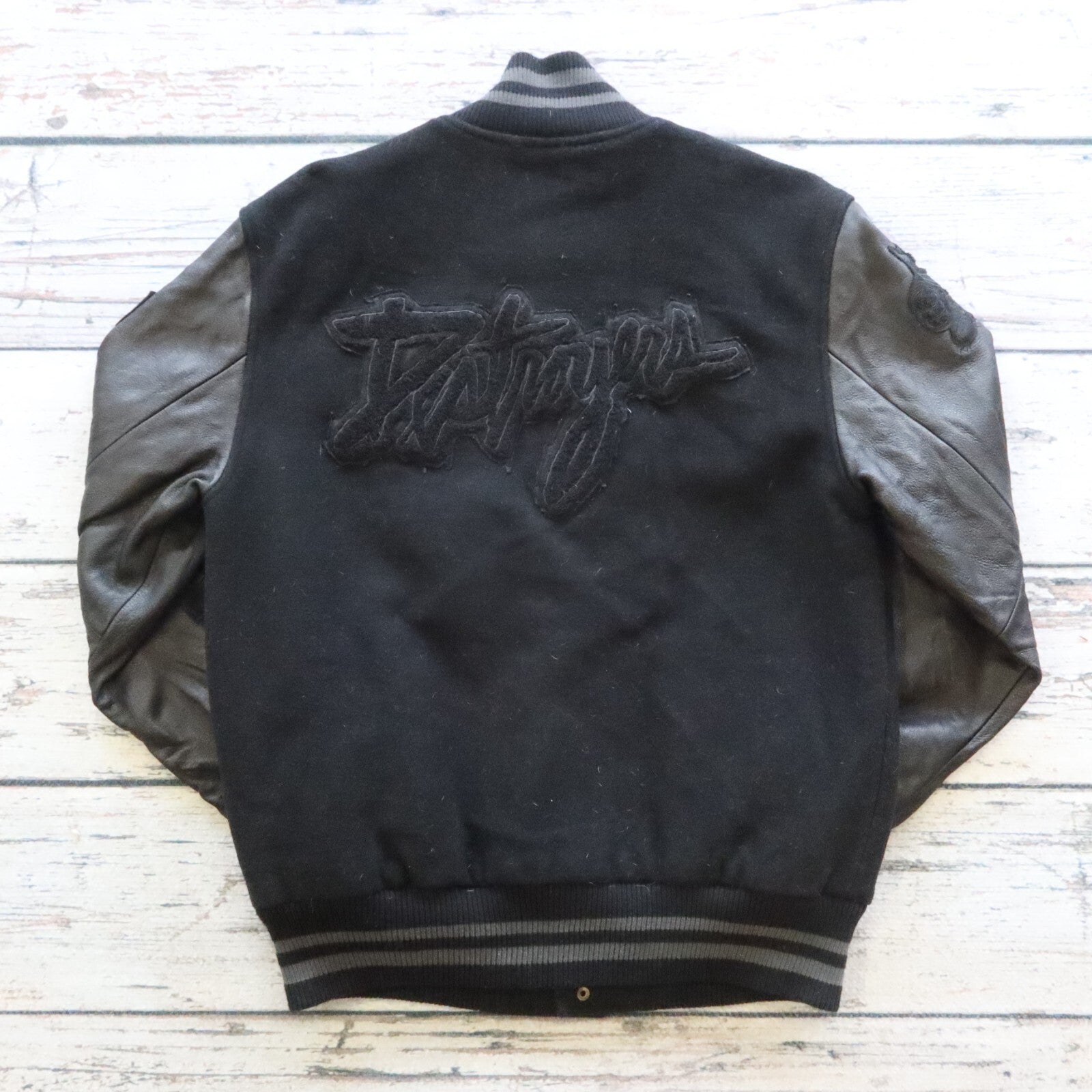 Vintage Nike Dunk Destroyer Varsity Jacket Black