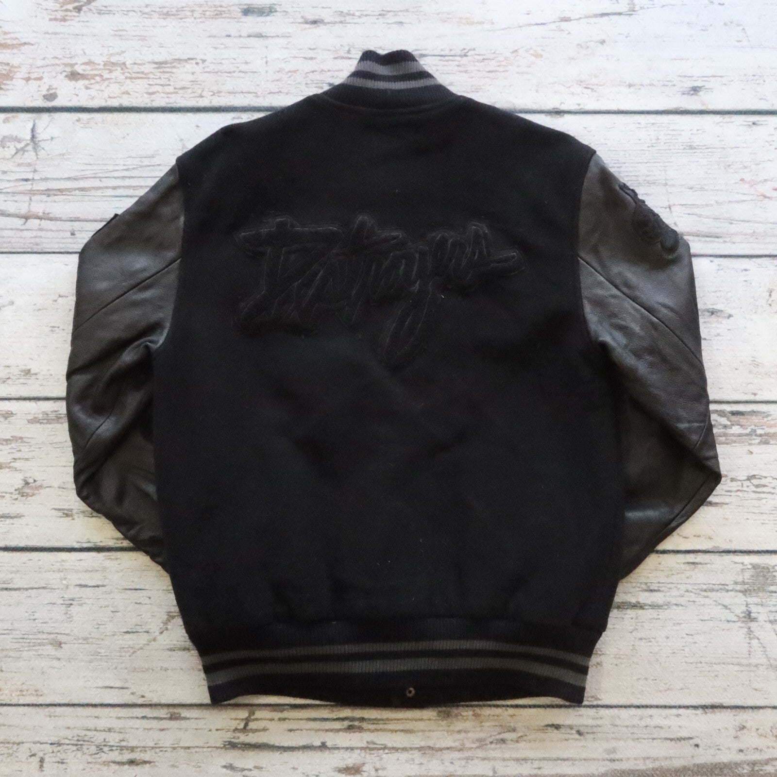 Vintage Nike Dunk Destroyer Varsity Jacket Black
