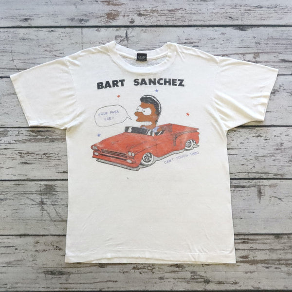 Vintage 90s Bart Sanchez Low Rider Tshirt Made in USA Single Stitch Simpsons