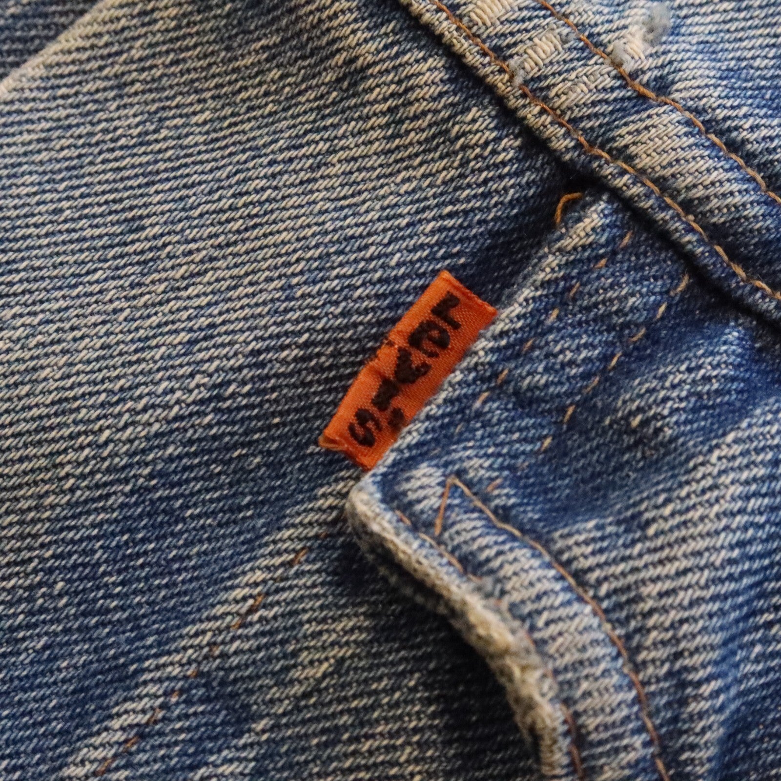 Vintage 70s Levis Orange Tab PatchesTrucker Denim Jacket Made in USA