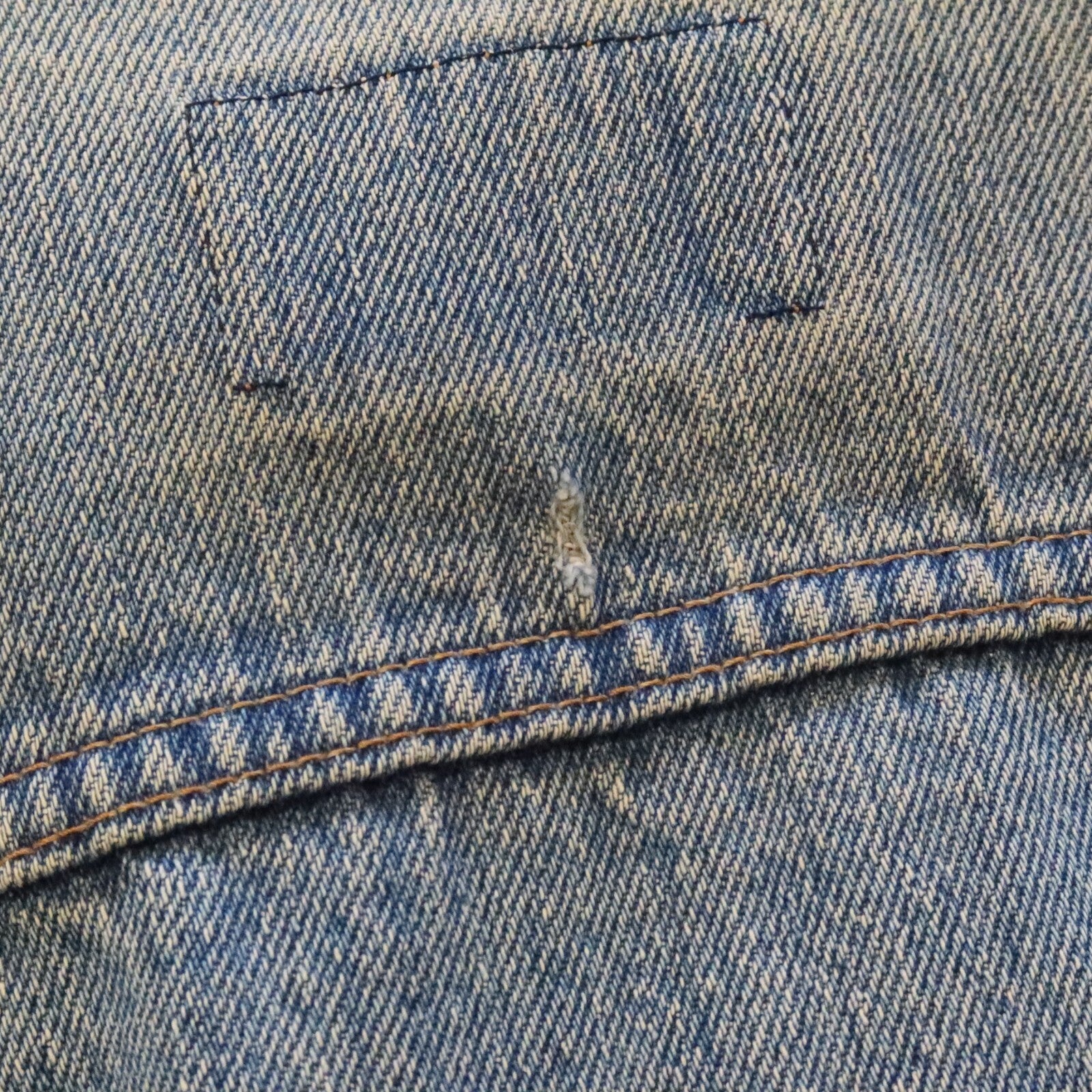 Vintage 70s Levis Orange Tab PatchesTrucker Denim Jacket Made in USA