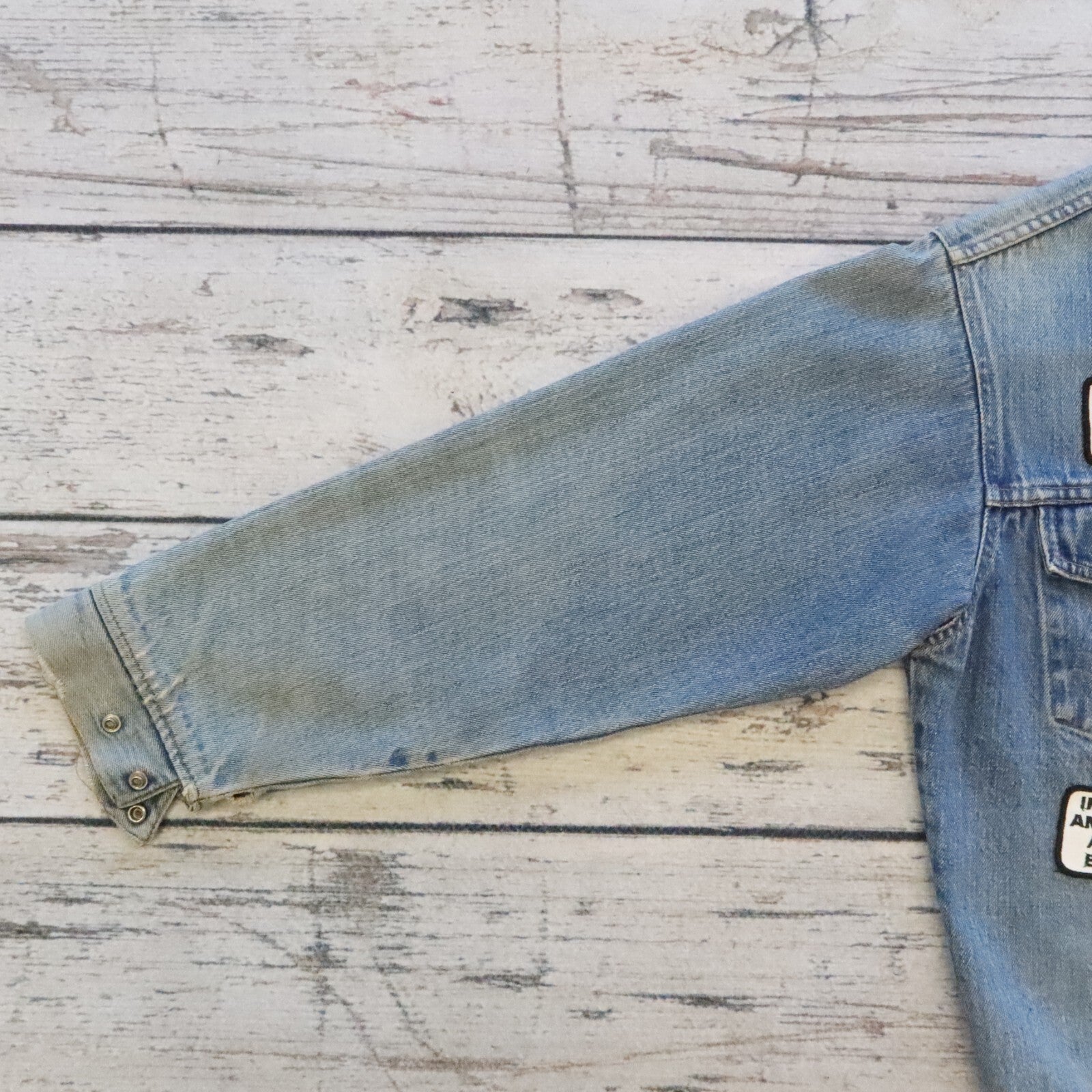 Vintage 70s Levis Orange Tab PatchesTrucker Denim Jacket Made in USA