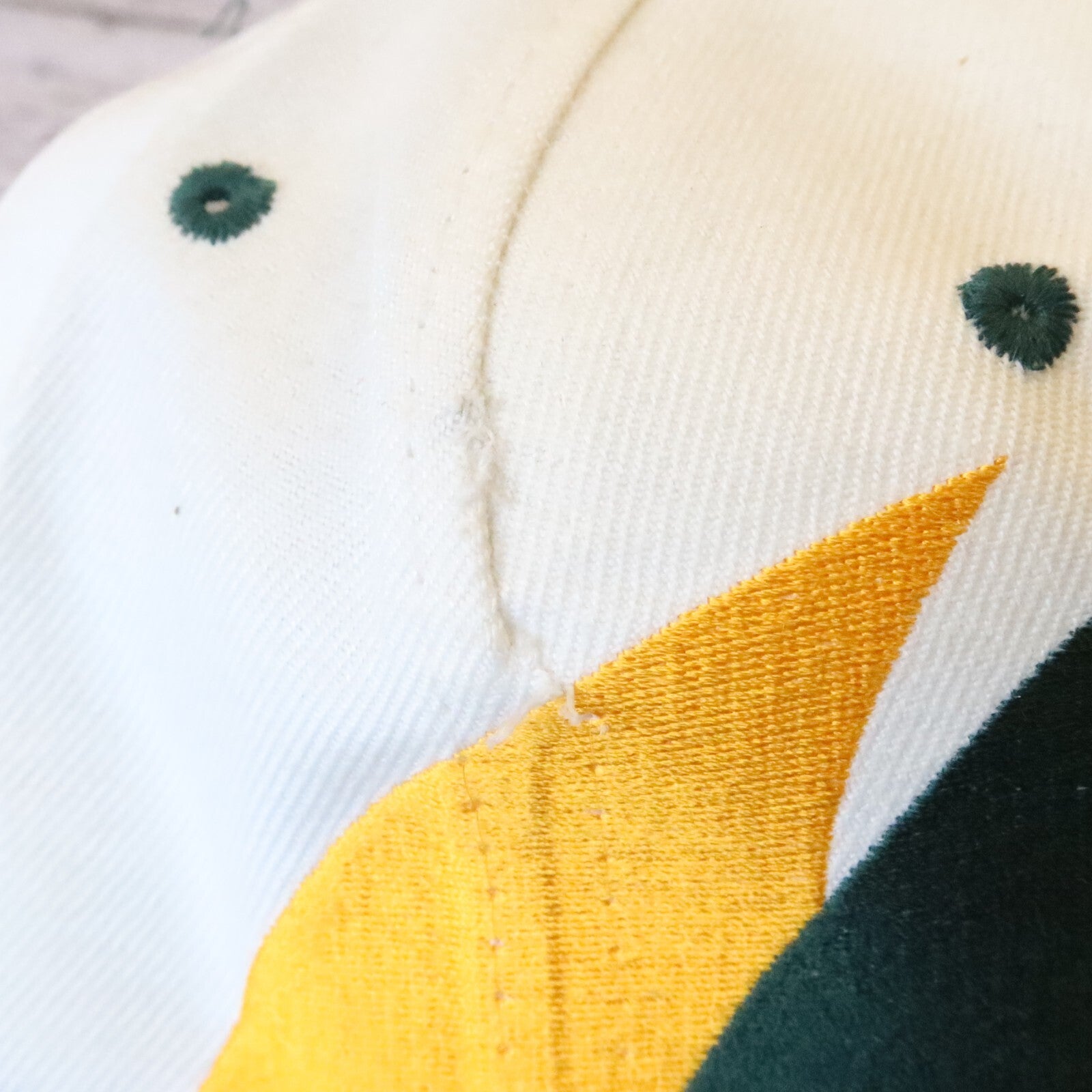 Vintage Oakland Athletic A's Double Sharktooth Wool Snapback Hat Logo Athletic