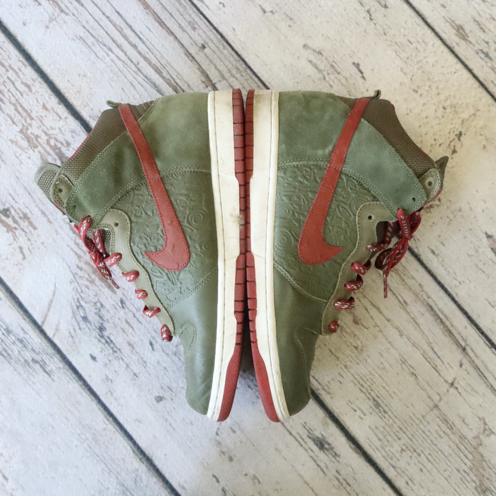 Vintage 2006 Nike Dunk High Stussy NY Shoes 315593-331 World Tour