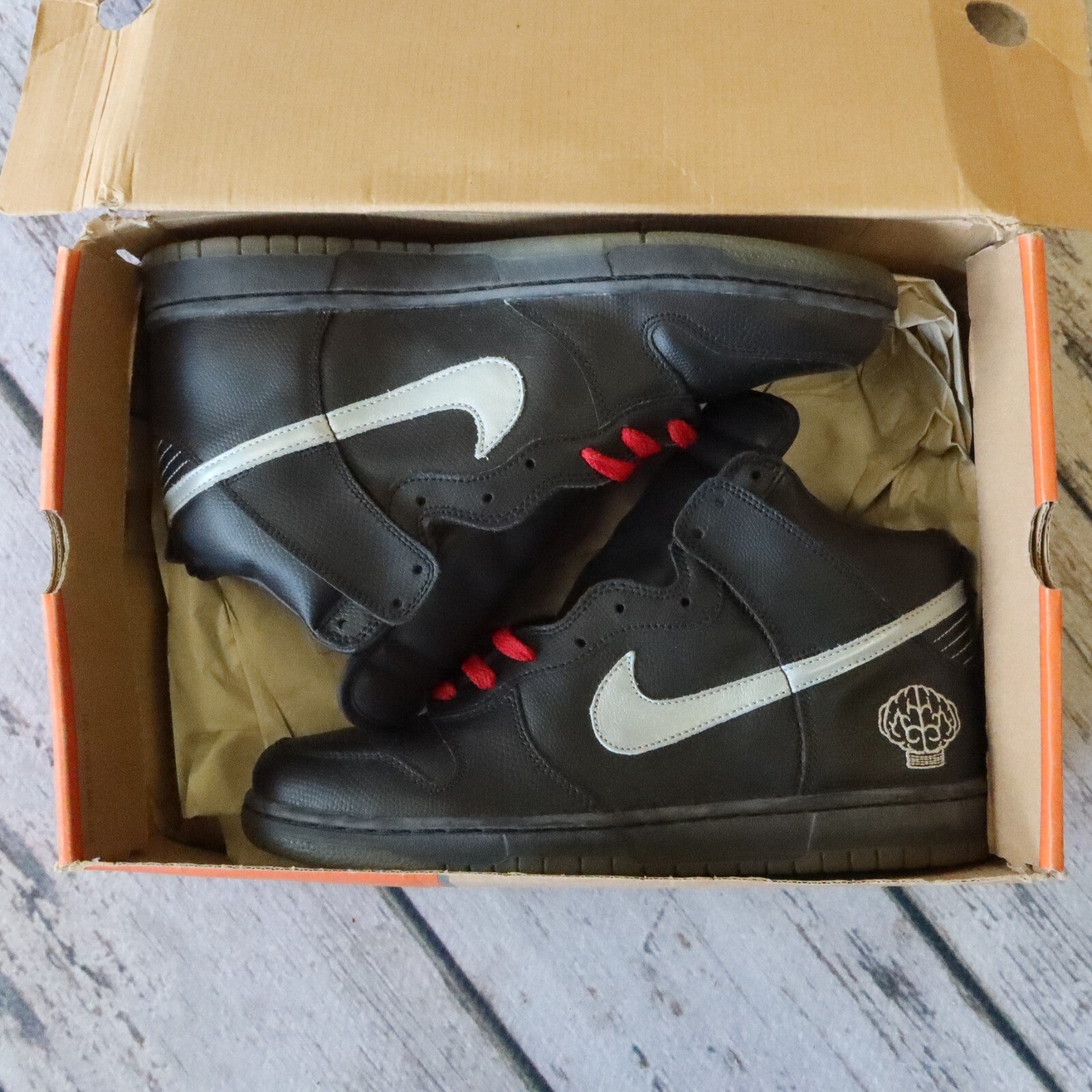 Vintage 2003 Nike Dunk High NERD Pharrell Shoes 308418-001