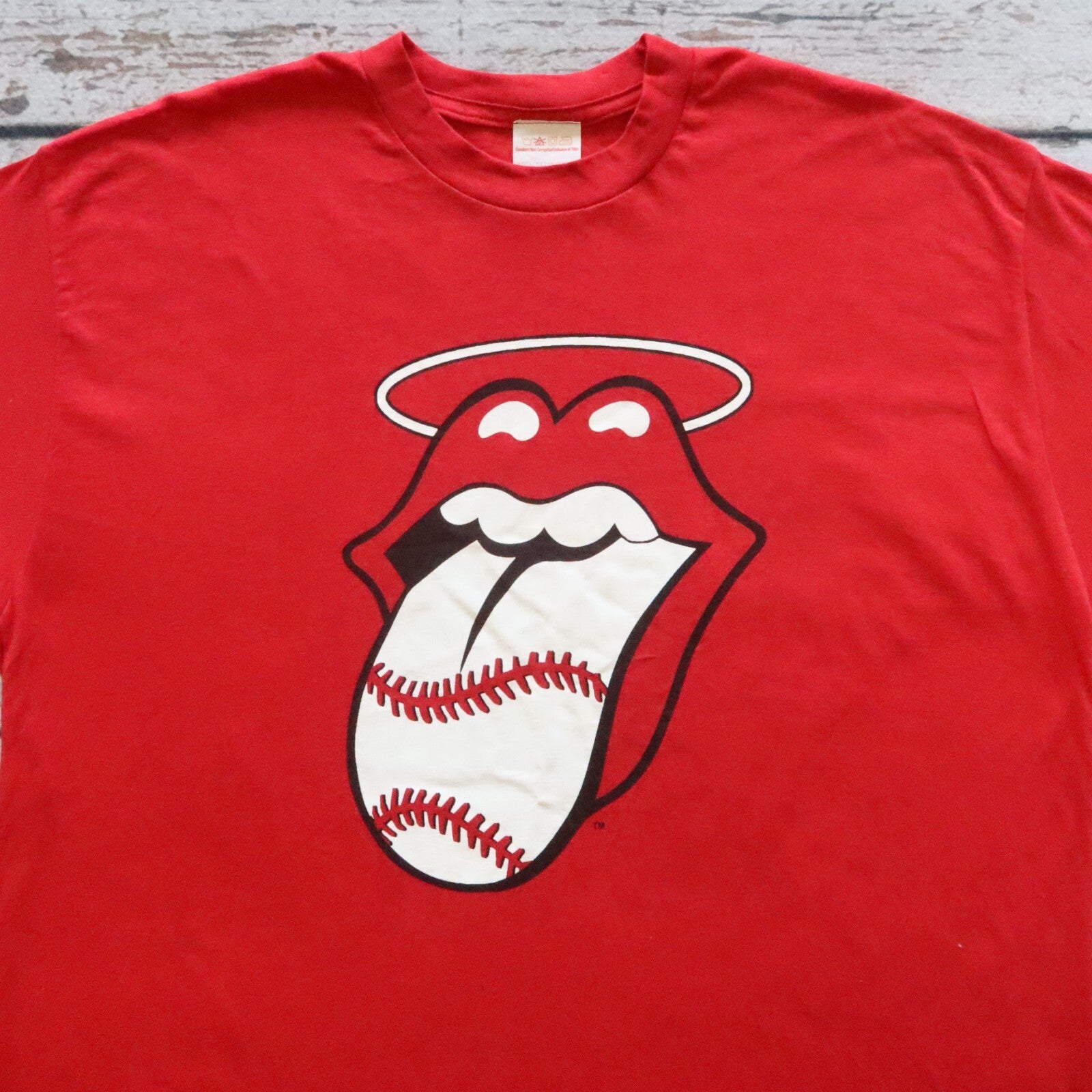 Vintage The Rolling Stones Anaheim Band Tshirt Tour Red Size XL