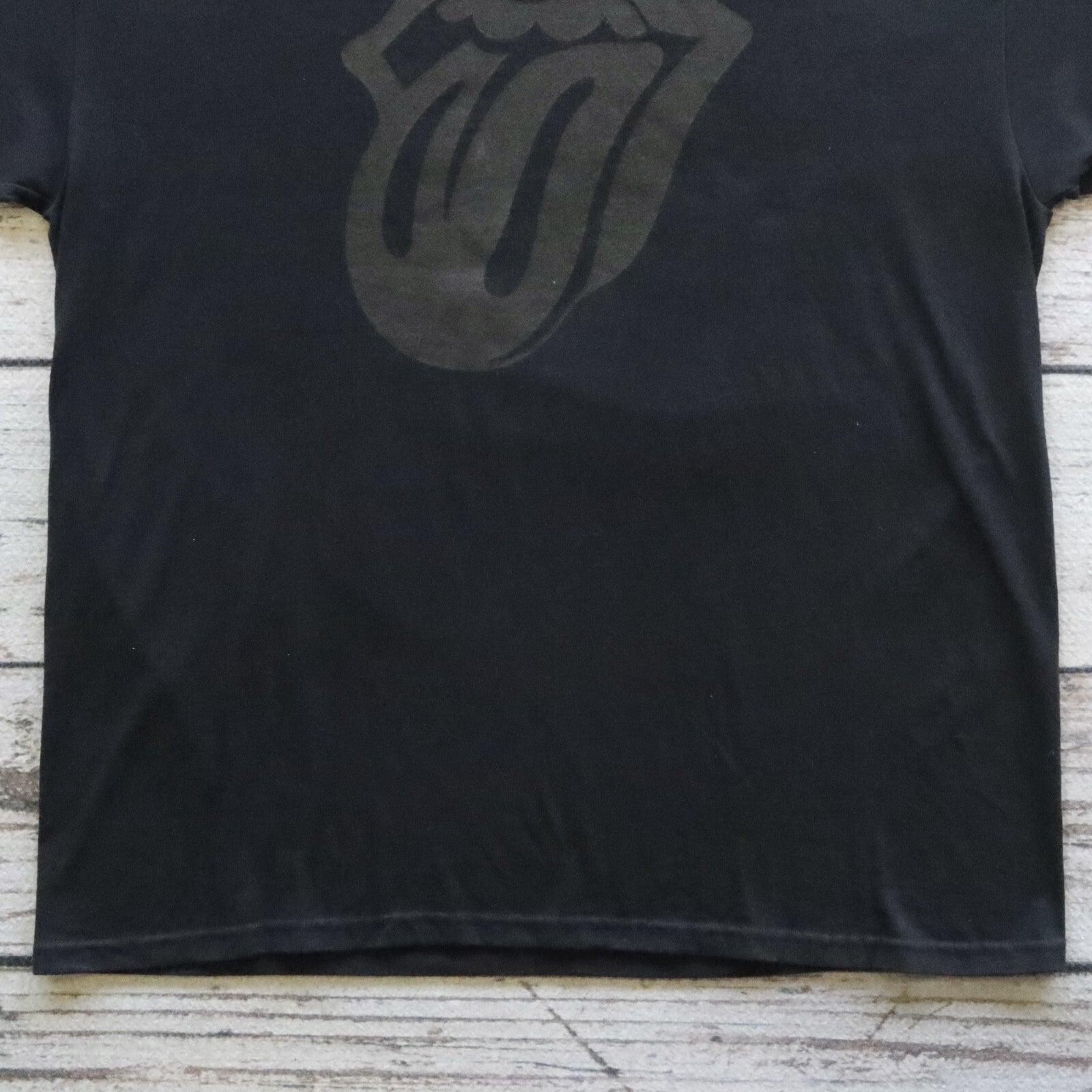 Vintage The Rolling Stones Los Angeles Tour Tshirt Band Black Size XL