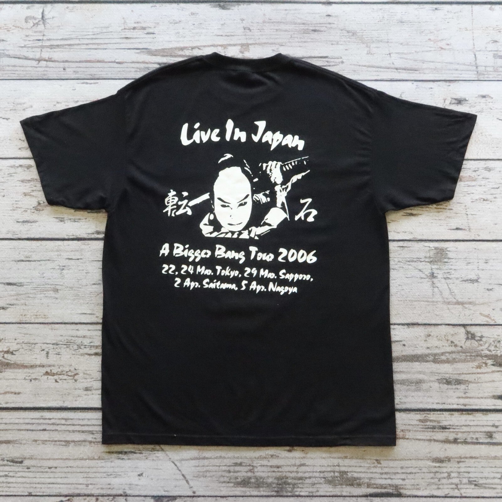 Vintage The Rolling Stones Live in Japan Tour Tshirt Band Size XL Rock