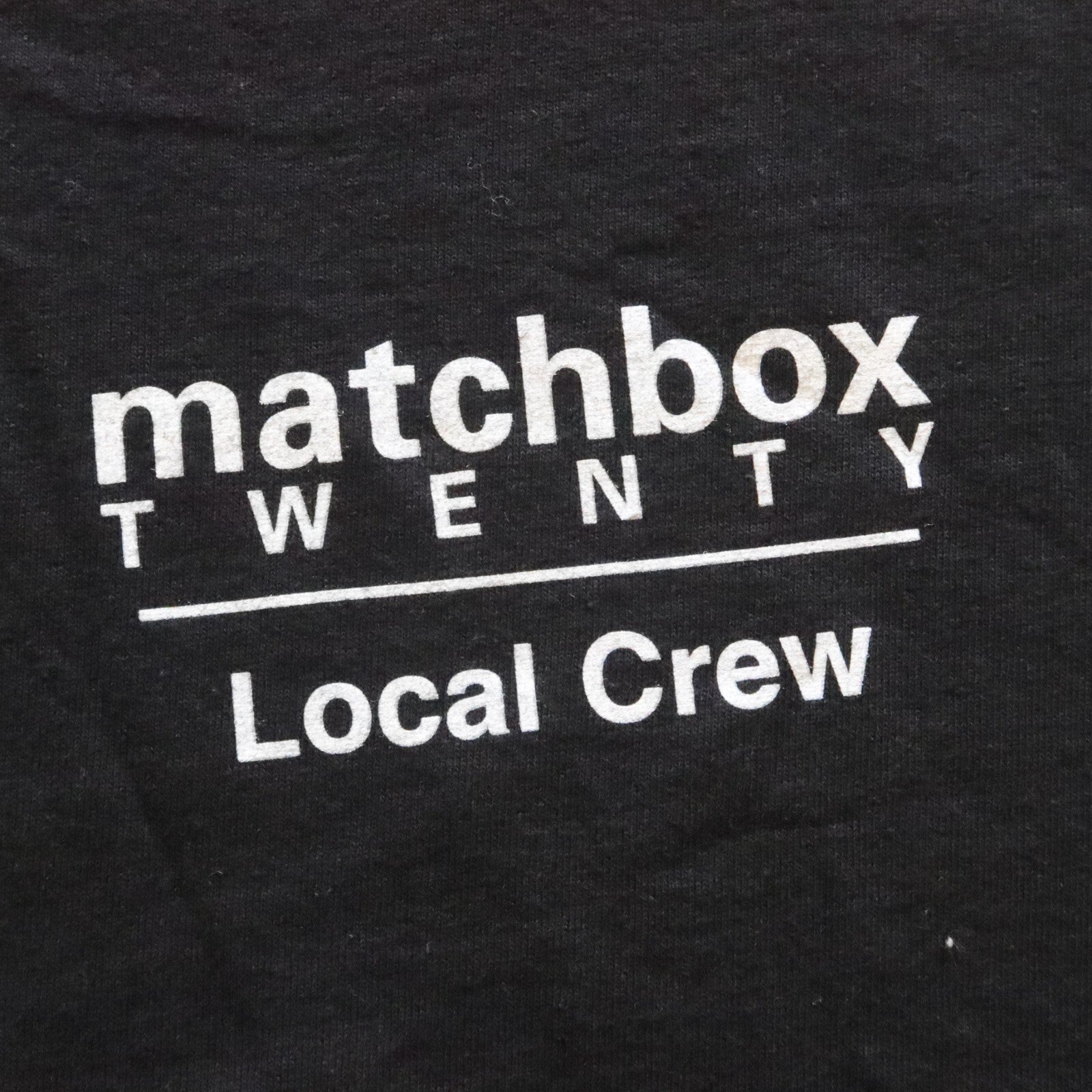 Vintage Matchbox Twenty Band Local Crew Tour Tshirt Size XL Black