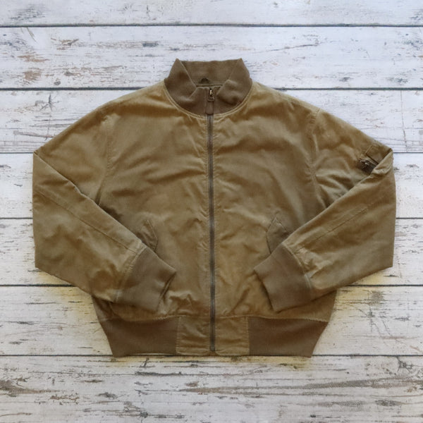 Vintage 90s Polo Ralph Lauren Waxed Tanker Jacket Size XL Made in USA Military